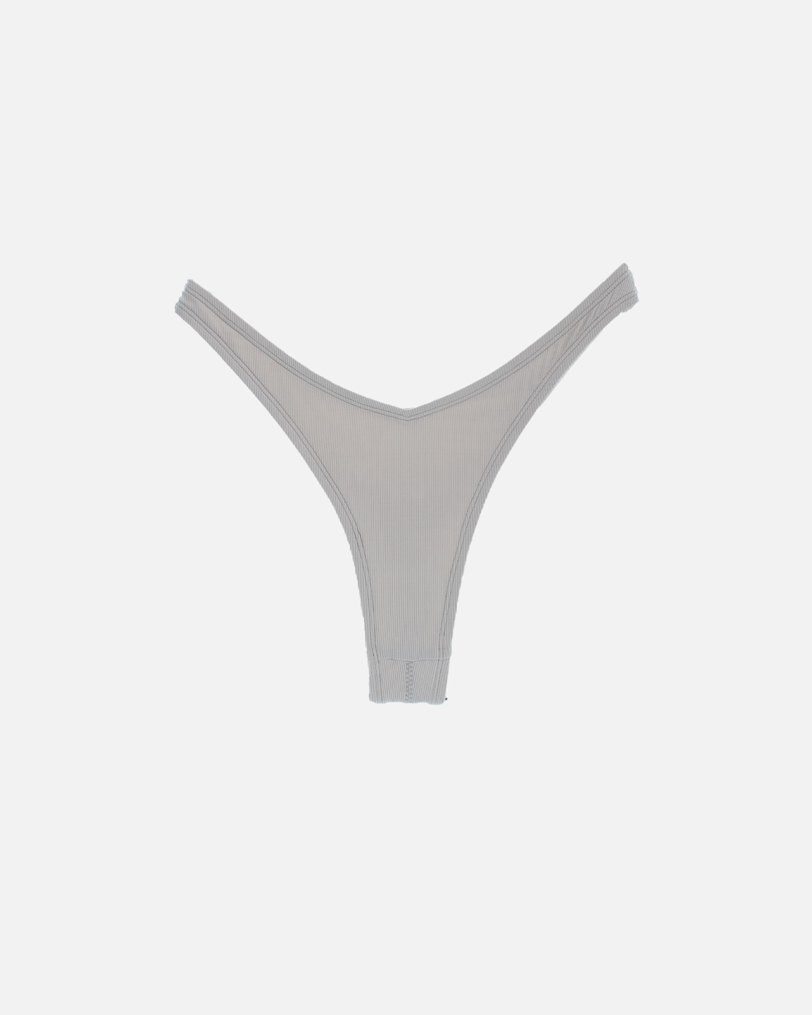 【羅紋淡雅灰】VEW 海鷗丁字泳褲