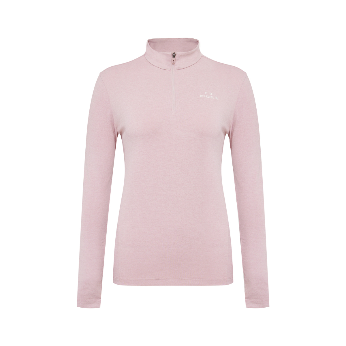 【EIDER】女立領拉鍊長袖上衣/25EDWU25281-[淺霧粉、深棗紅]