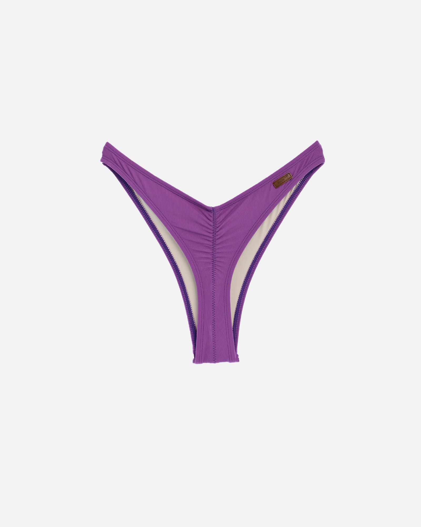 【羅紋純粹紫】VEW 海鷗丁字泳褲