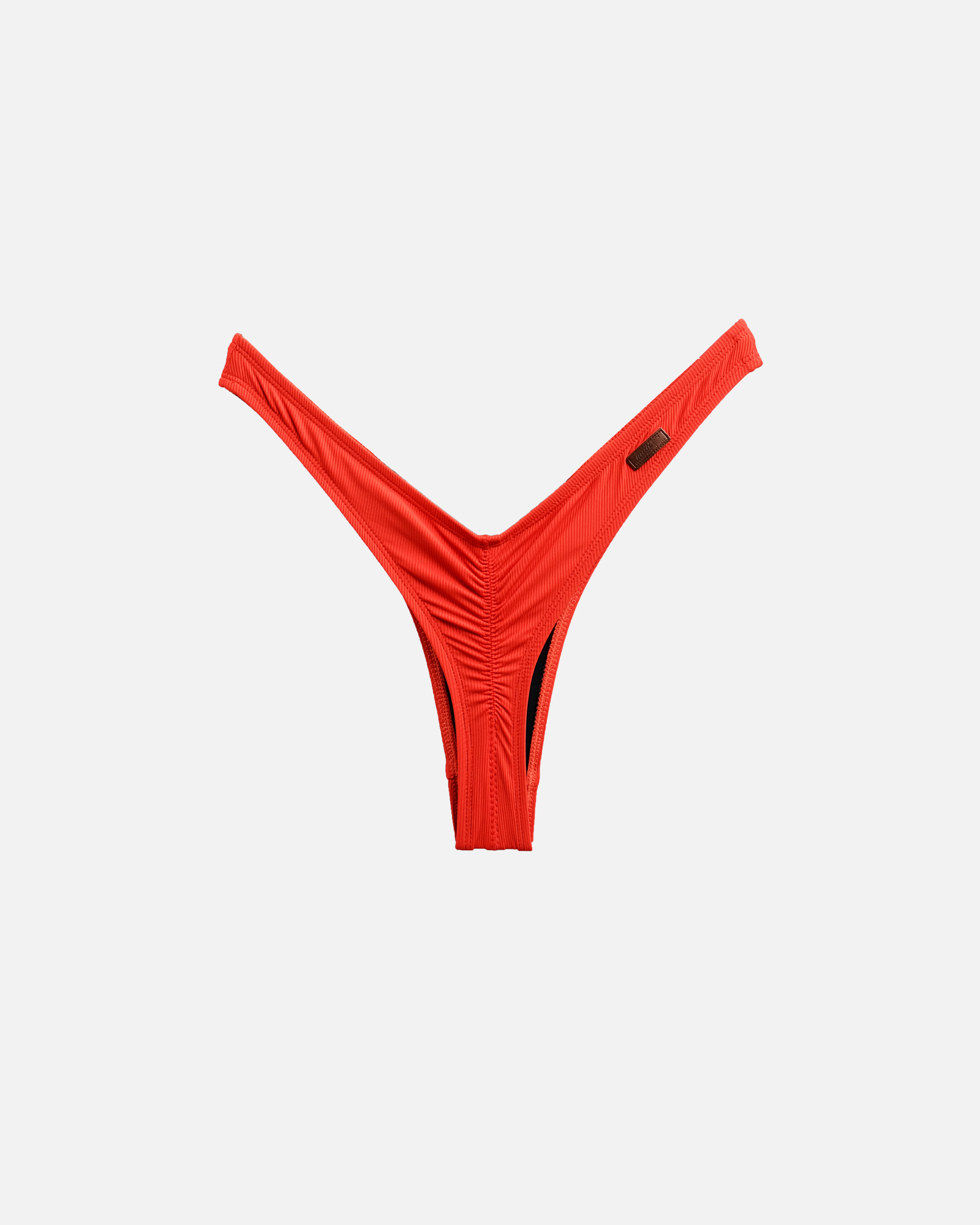 【羅紋蕃茄紅】VEW 海鷗丁字泳褲