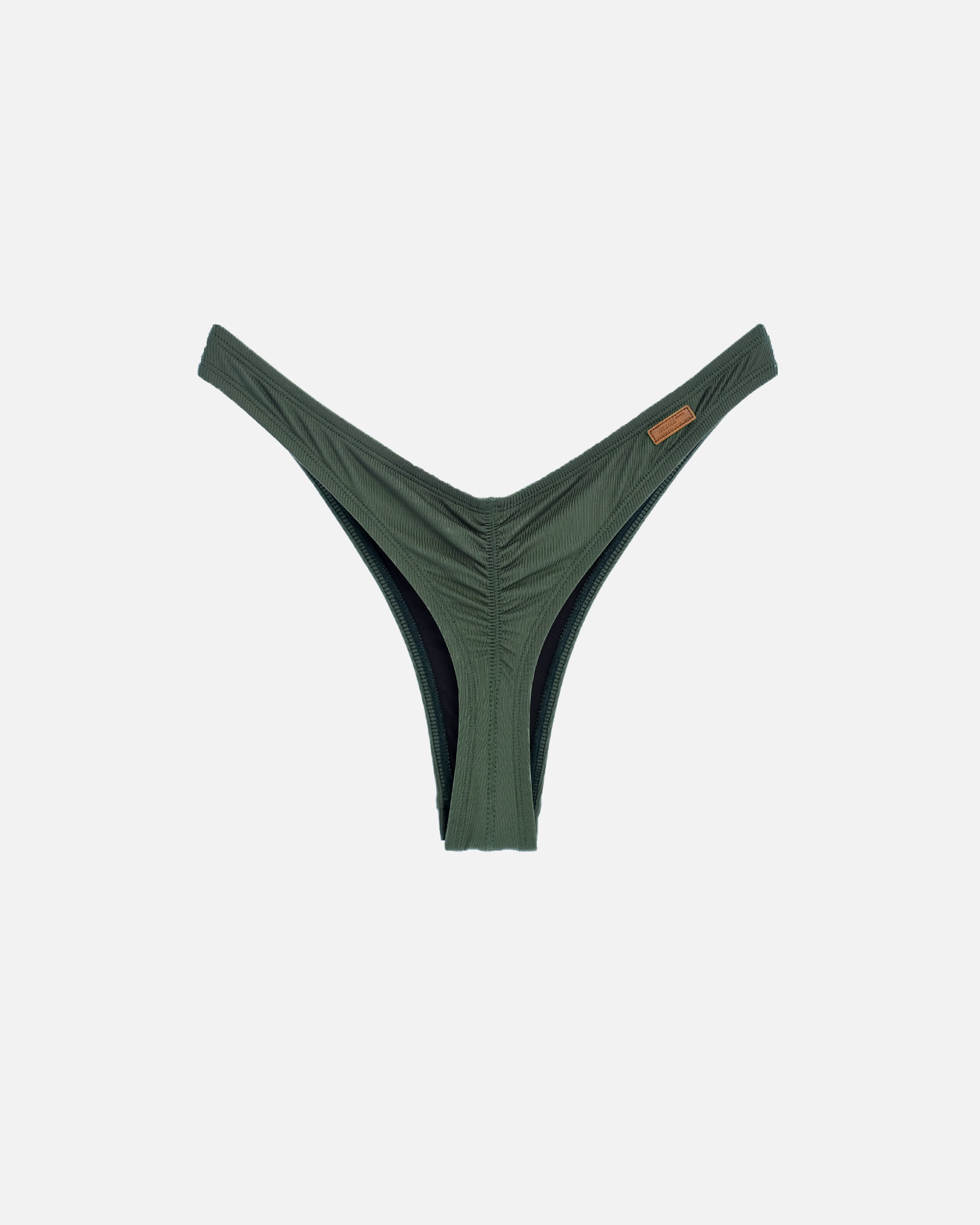 【羅紋森林綠】VEW 海鷗丁字泳褲