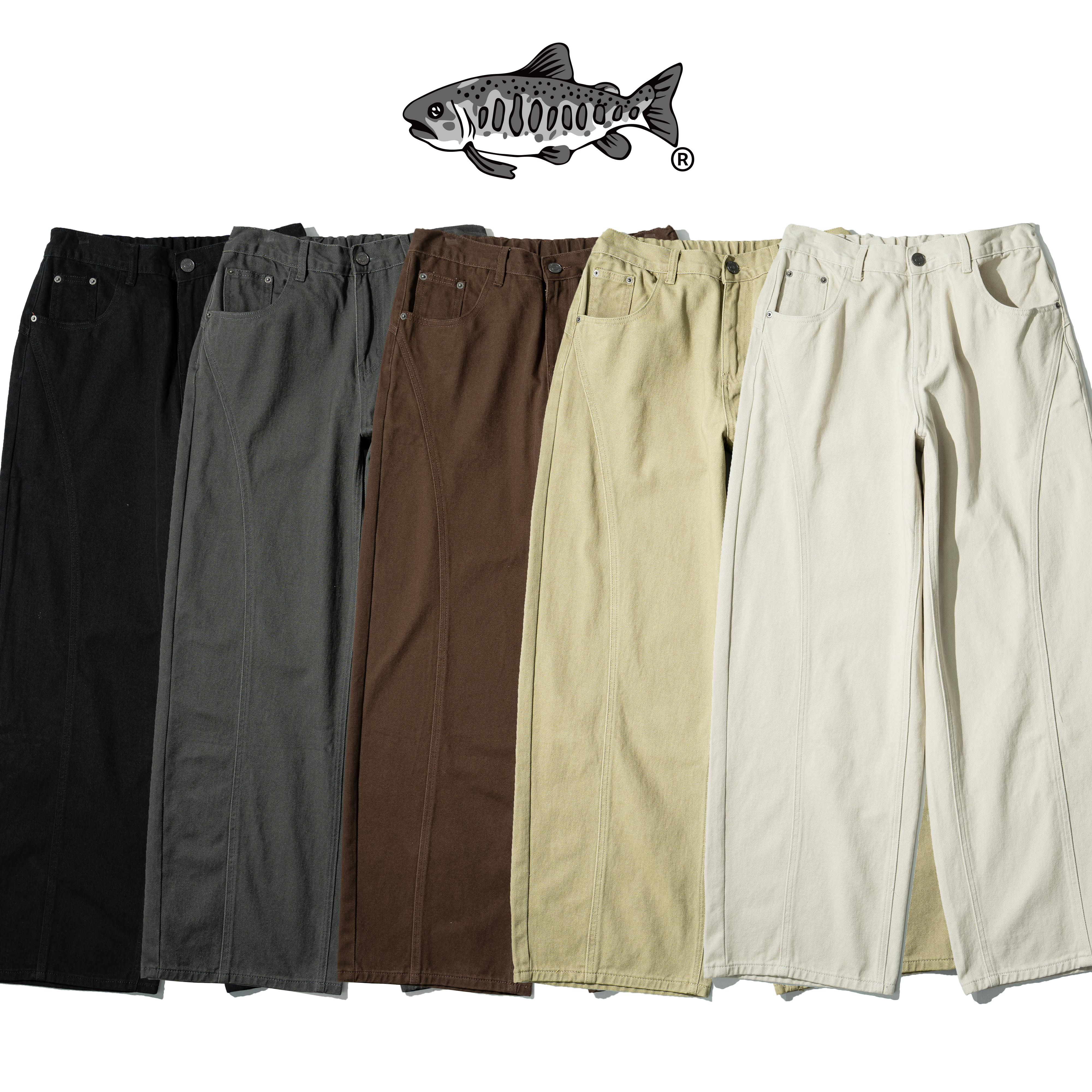 AGILITY Tailored Wide Curved Pants 剪裁 寬版 彎刀長褲 [P88]