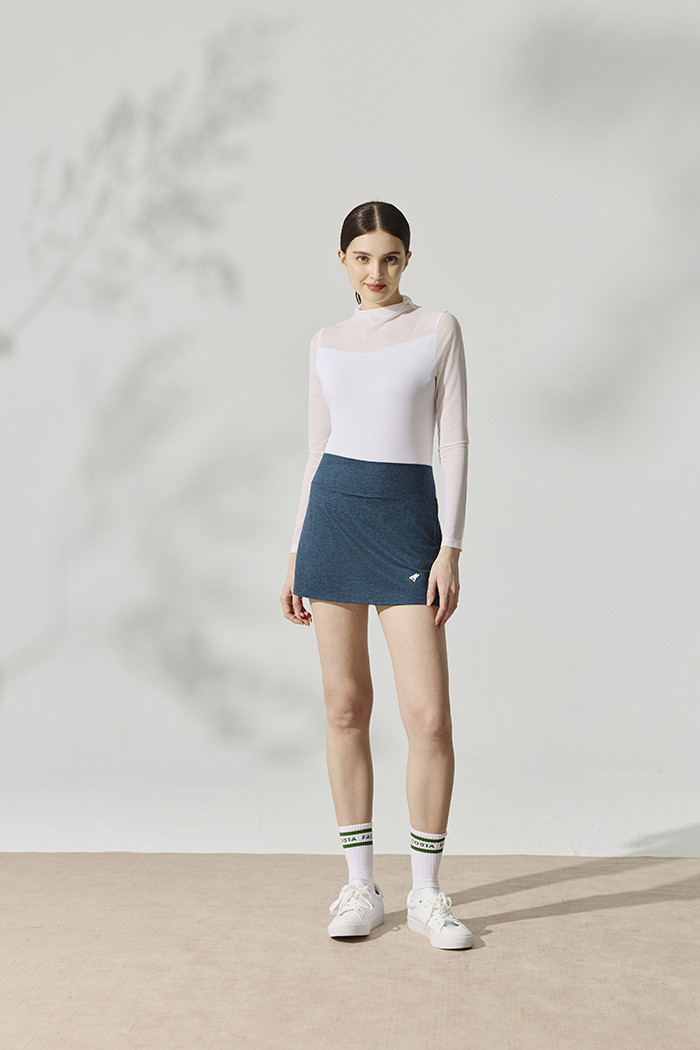 高球針織練習短裙-波羅地海湖綠