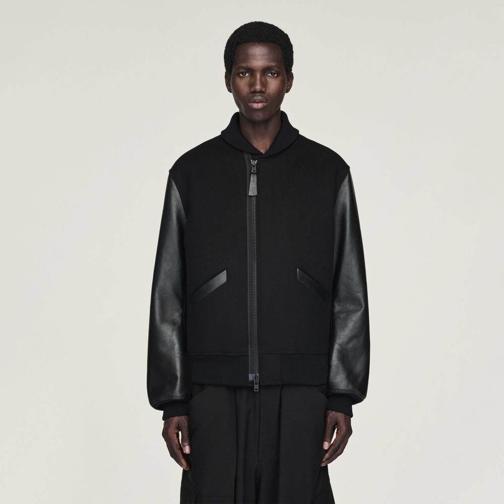 【 Y-3 LETTERMAN JACKET 日式墨染棒球外套 - 黑 】