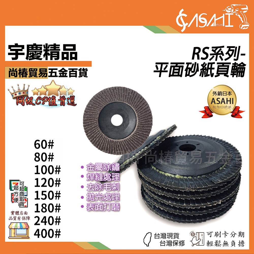 附發票｜砂紙頁輪綜合賣場｜RI立式 RS平面 砂輪片 研磨片 塑蓋 百葉片 打磨 拋光輪 直立式砂布輪