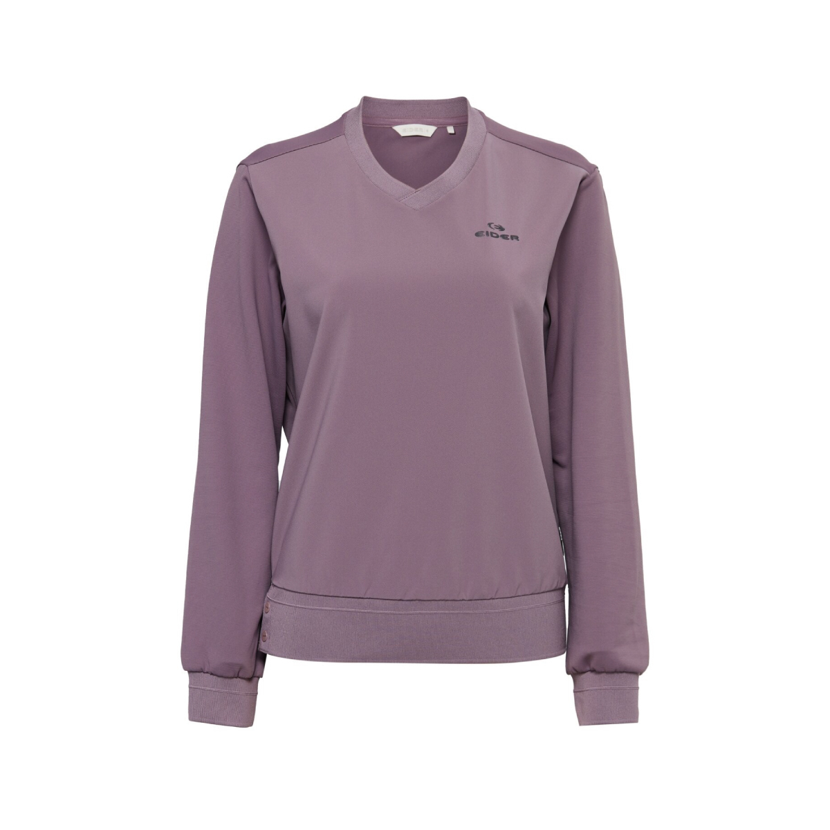【EIDER】女Weather flex V領長袖上衣/25EDWU25224-[粉棕、灰卡其、粉霧藍]
