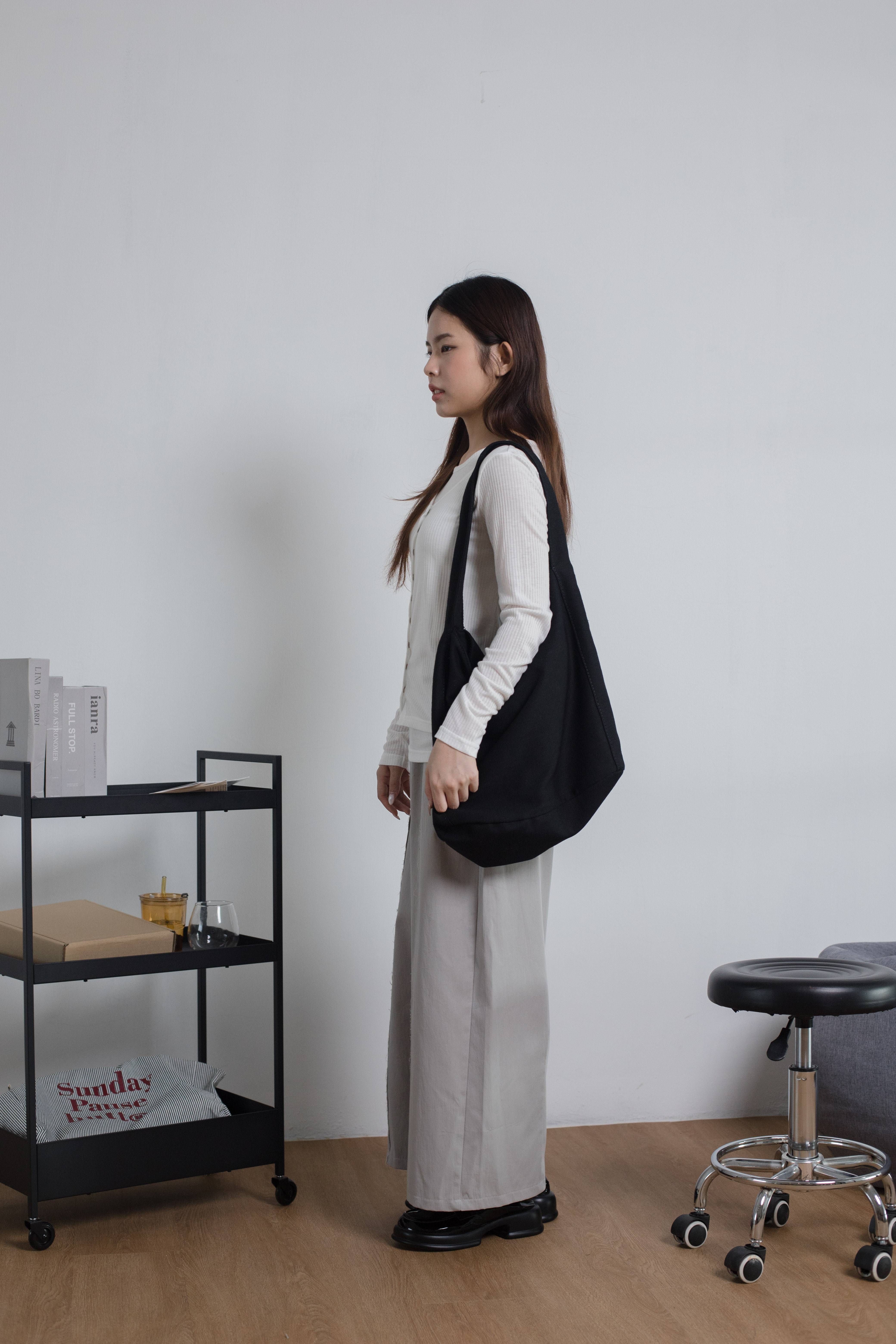 Motte Tote Bag Black  -D87BLK