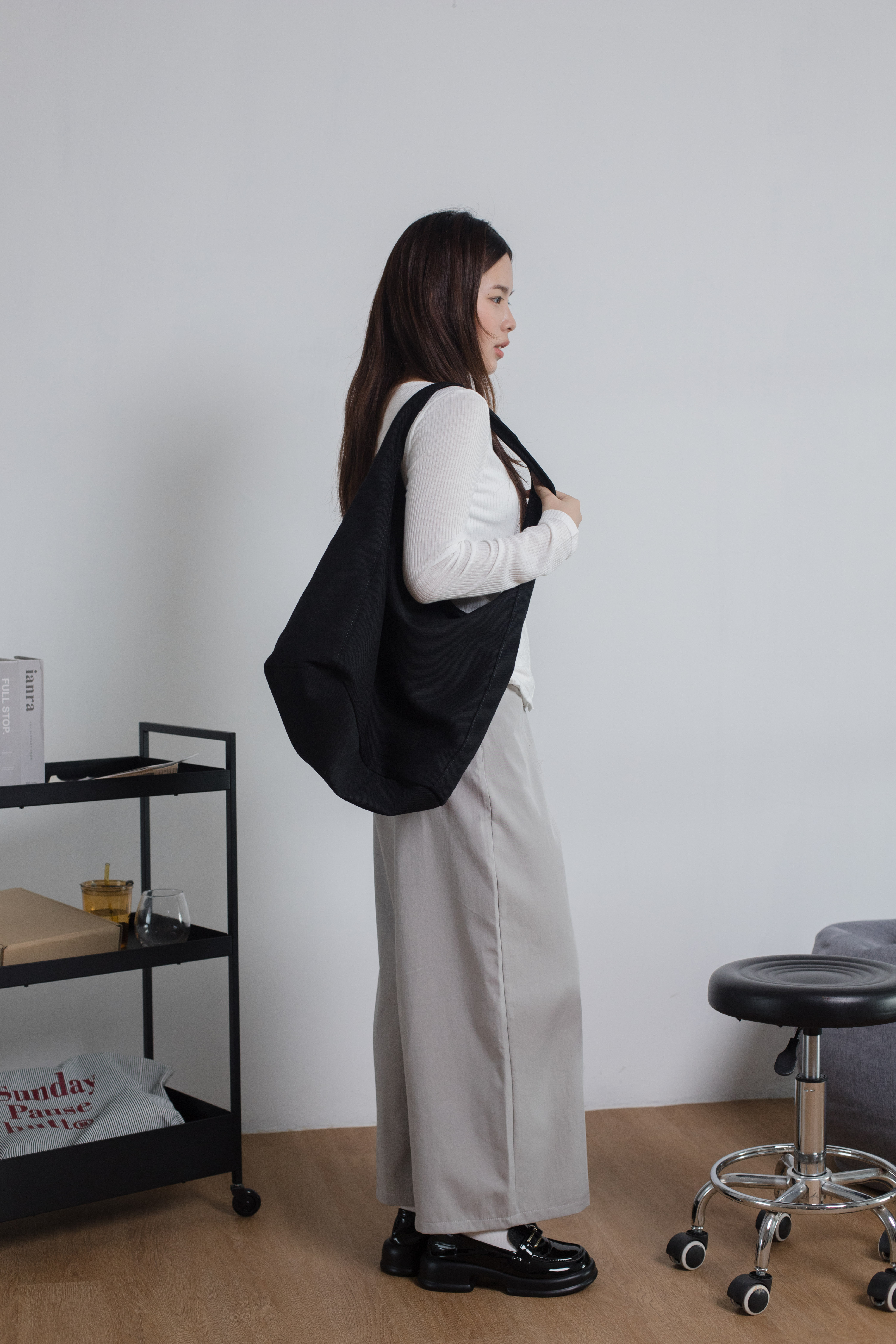 Motte Tote Bag Black  -D87BLK