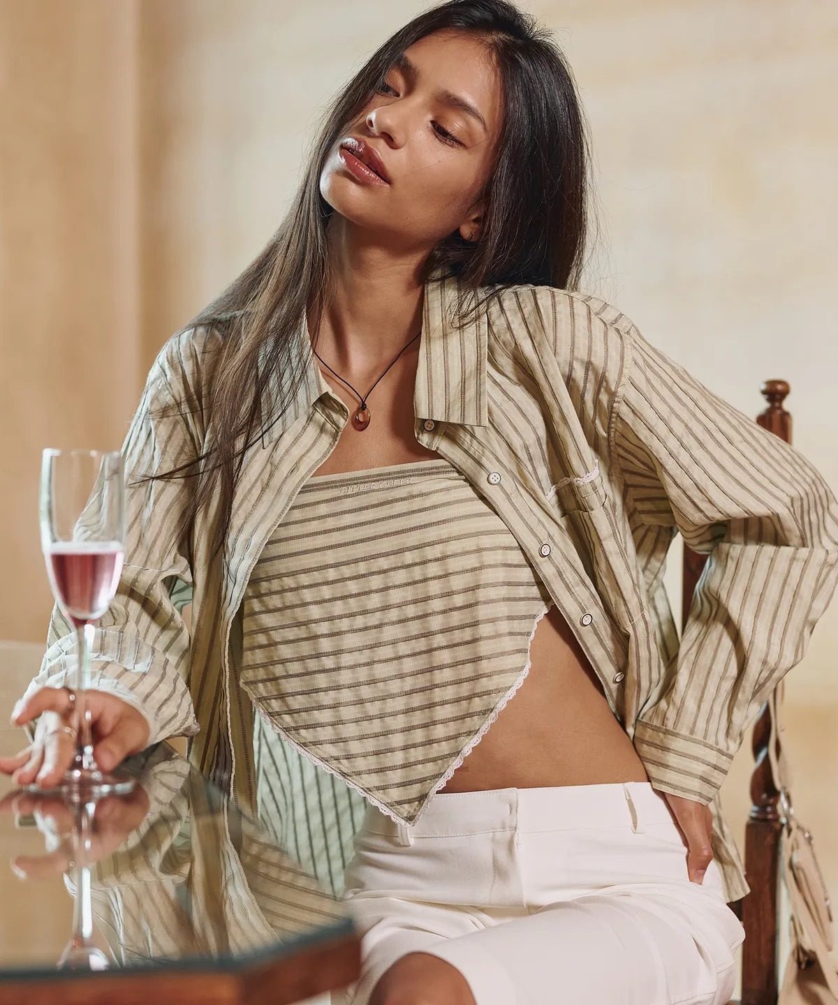 BITTER CELLS Iris Shirt & Bonnet Set