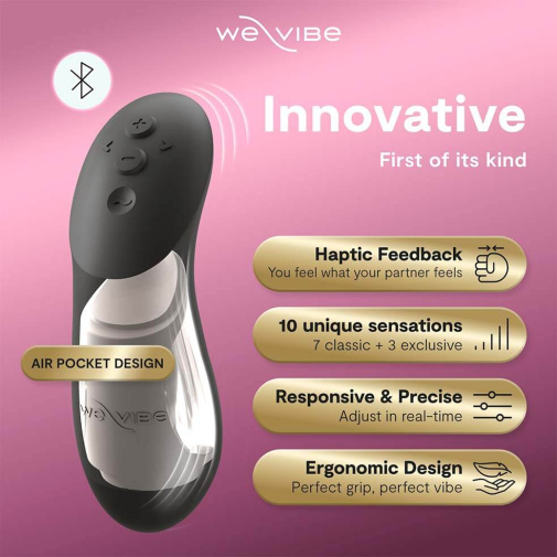 We-Vibe Chorus Pro Clitoral & G-Spot Couples Vibrator Satin Black
