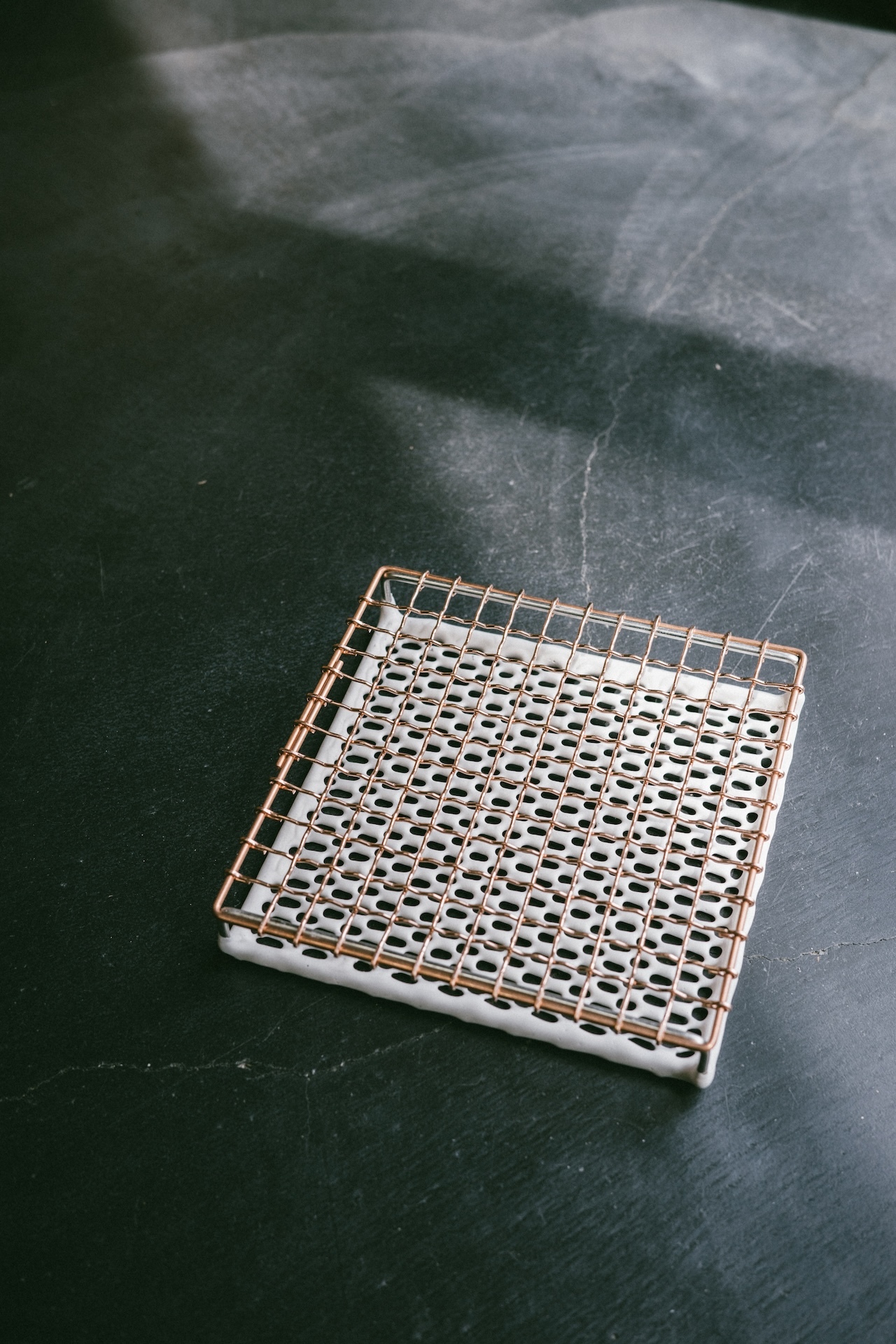 鳥井金網工芸銅編陶瓷烤網