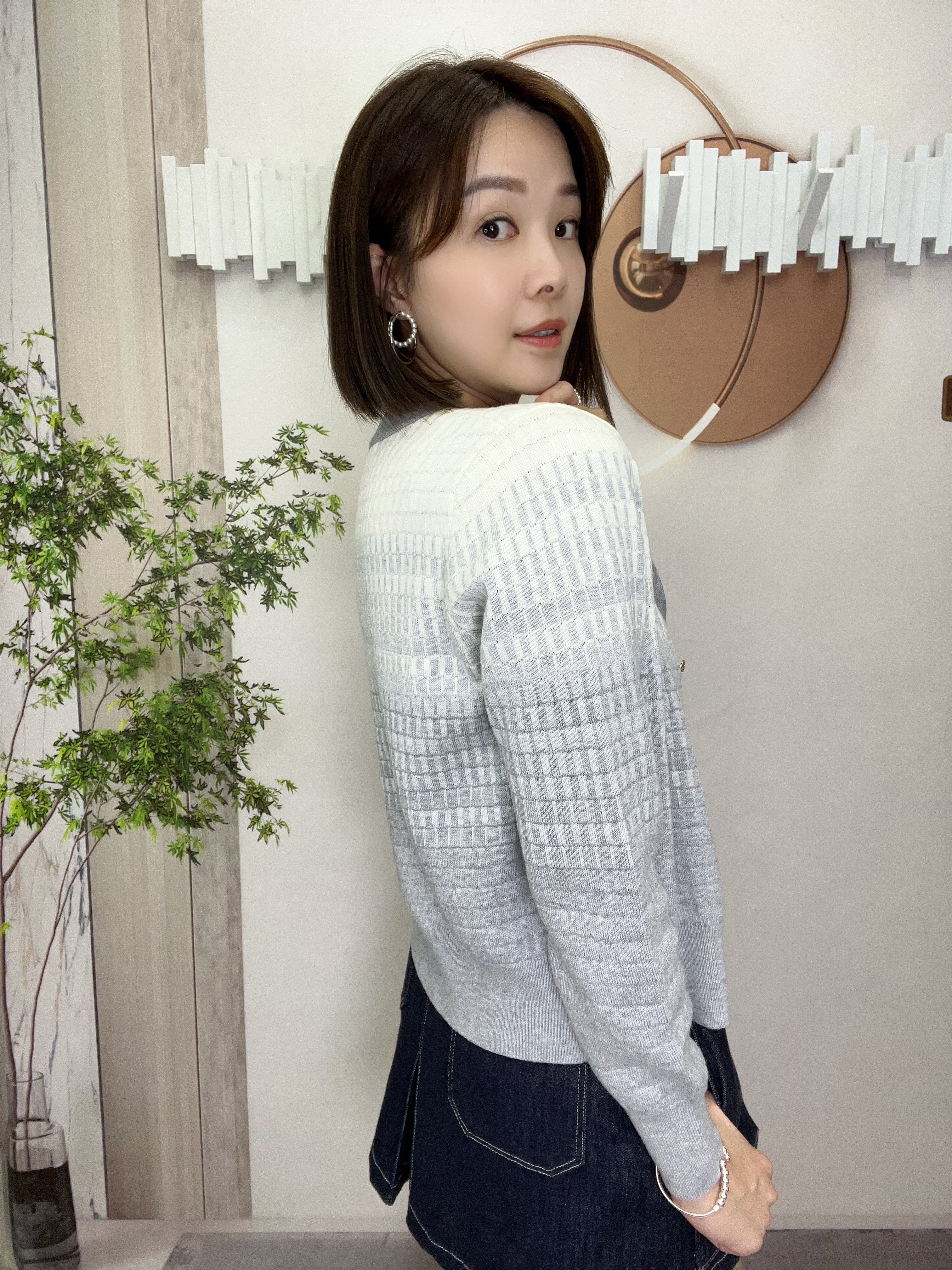 韓國高質拼色線料外套～123G