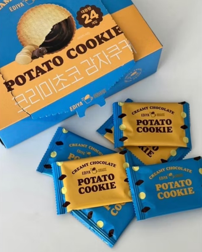 韓國連線 - POTATO COOKIE 馬鈴薯巧克力夾心餅(現貨)