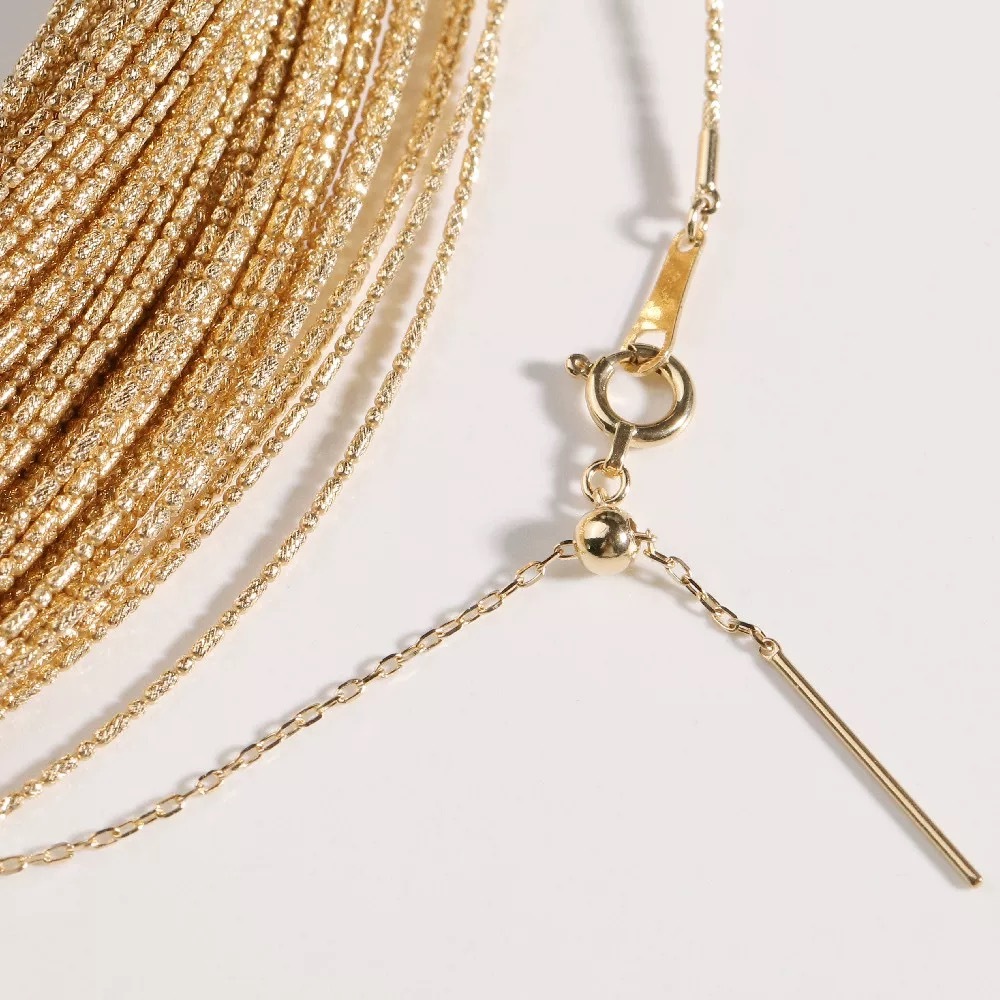 日本製18K金項圈 -  幼版0.8mm