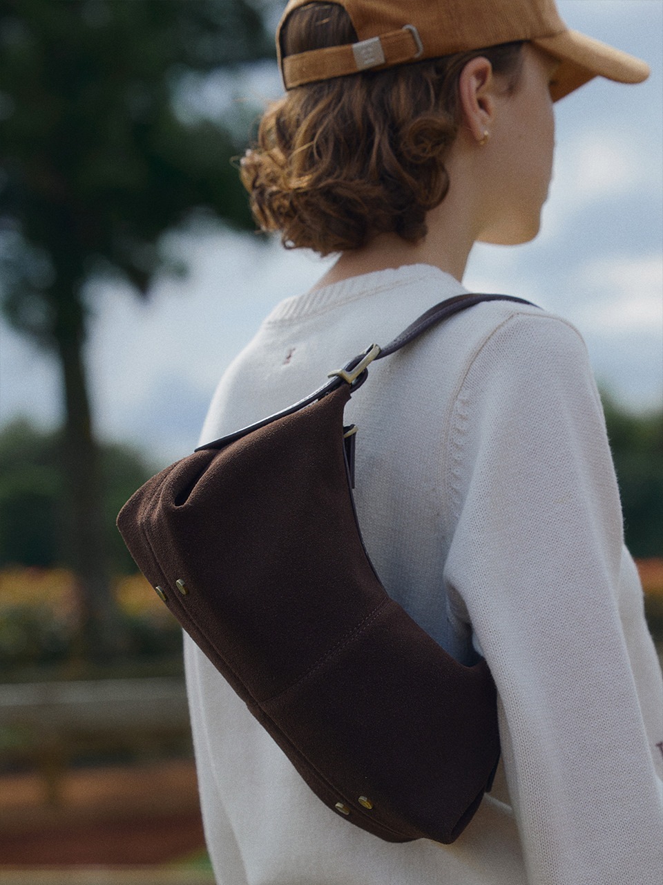 FOLNUA MINI BATEAU BAG SUEDE