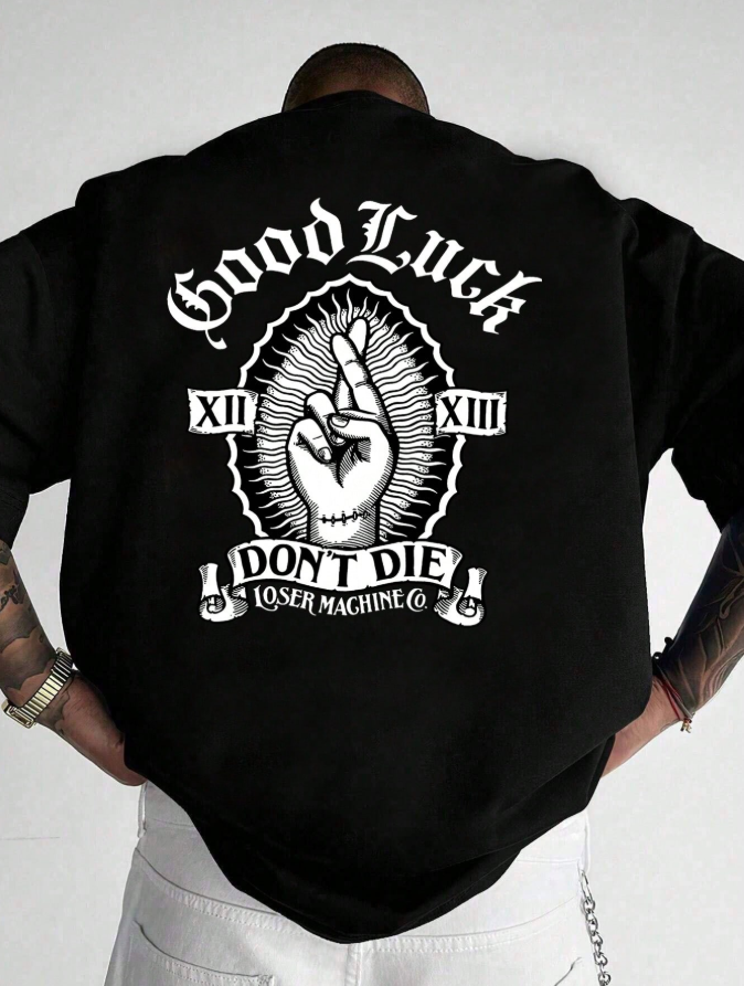 KADMAX大尺碼-DON'T DIE短袖TEE〈KSMS2575〉