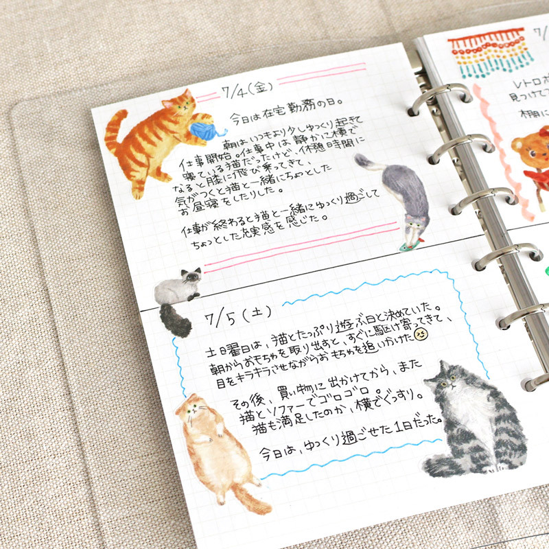 心動系列｜貓咪 和紙貼紙｜MINDWAVE / JAPAN