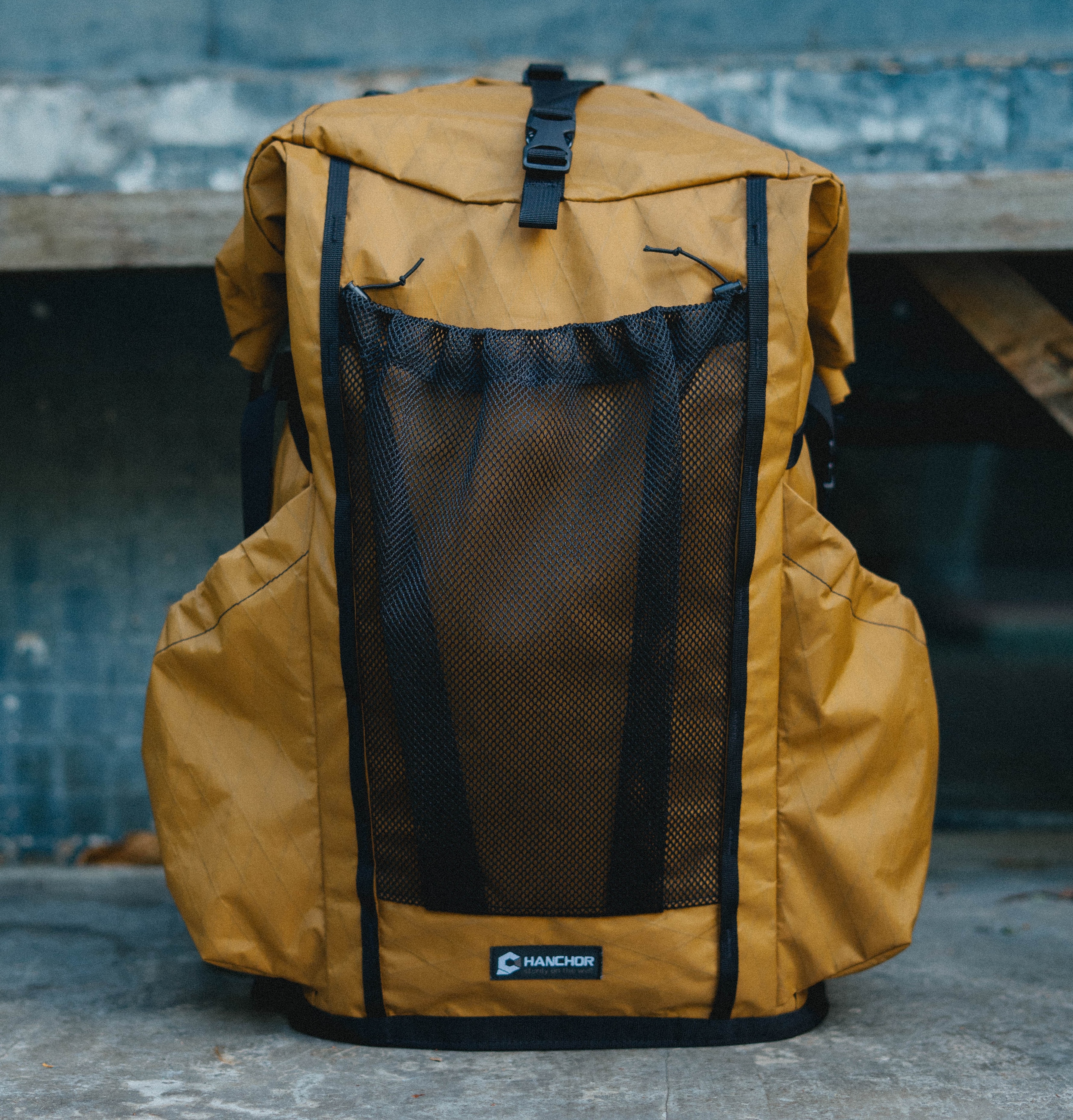 HANCHOR MARL / AMOUTER 限定登山包 21-51L /MESH/ 主包棕 (棕色側袋)