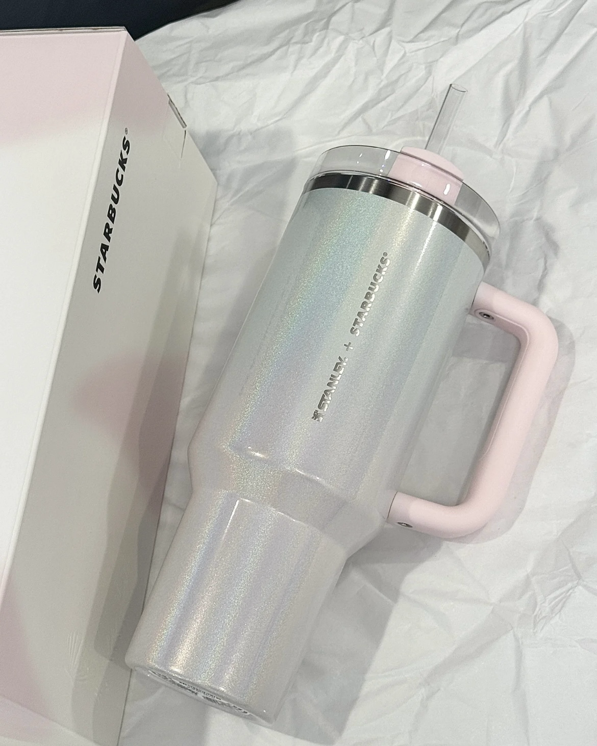 Starbucks x Stanley 星巴克 七夕限定 珠光漸層 吸管杯 大容量 保冰杯 雙飲杯 環保杯 1183ml