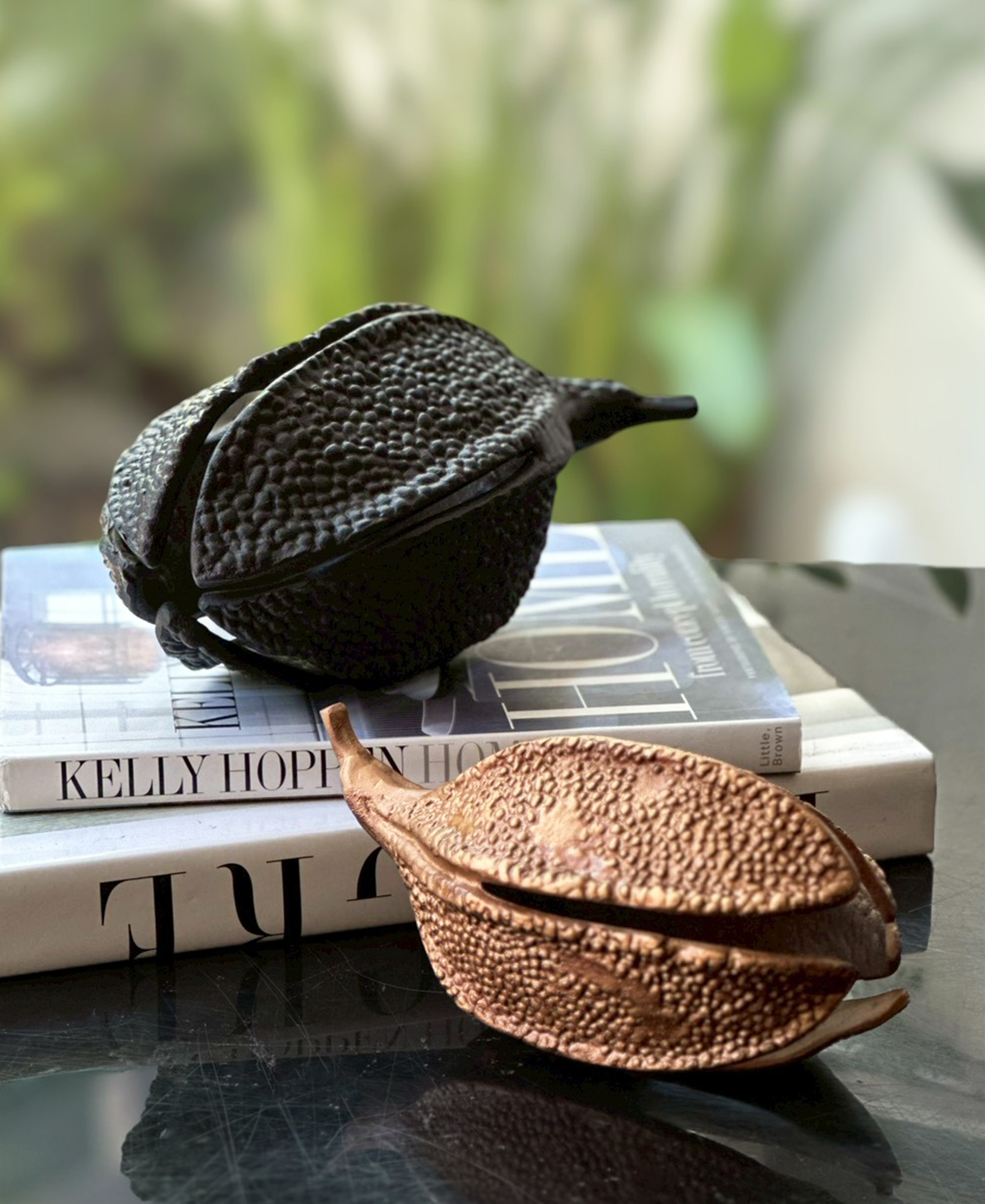 蝕刻墨/金果擺飾