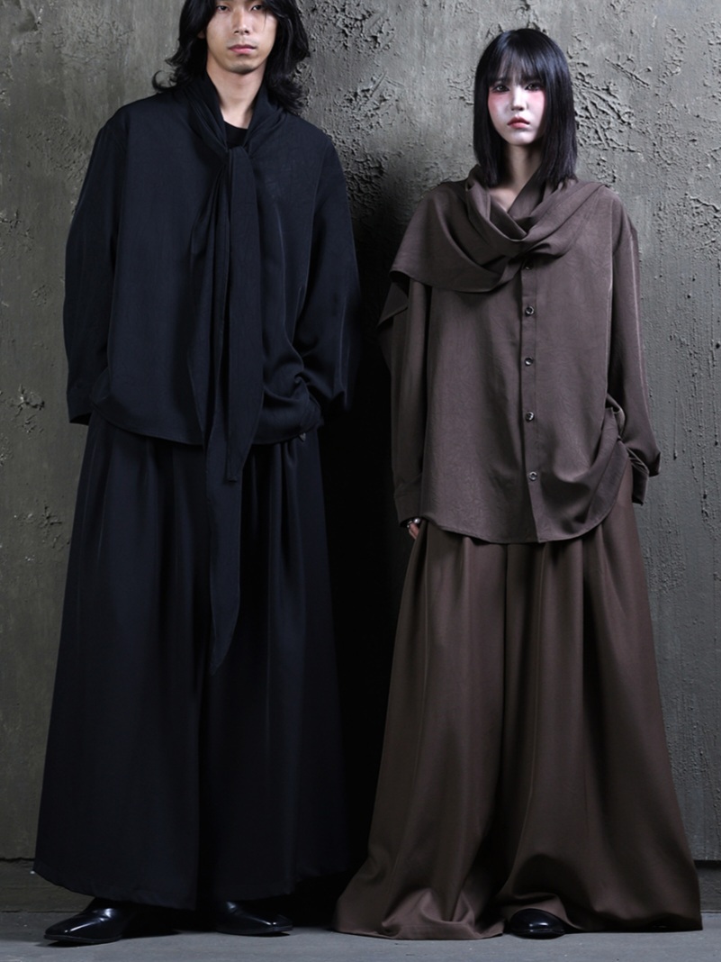 三褶雅痞西裝寬褲