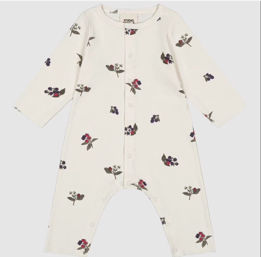 STUDIO BOHEME PARIS 莓果棉質連身衣 Combinaison Ben-Ecru mûres