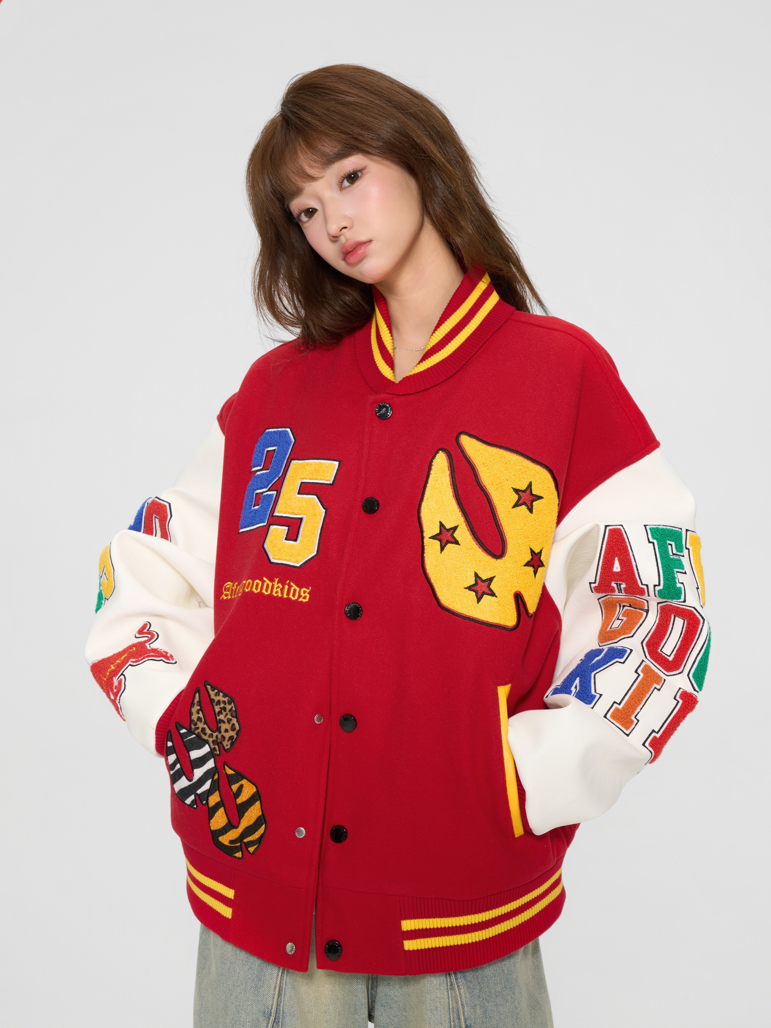 AFGK x 樂透人生GT:即刻入戲  多色字母 棒球外套 A FEW GOOD KIDS