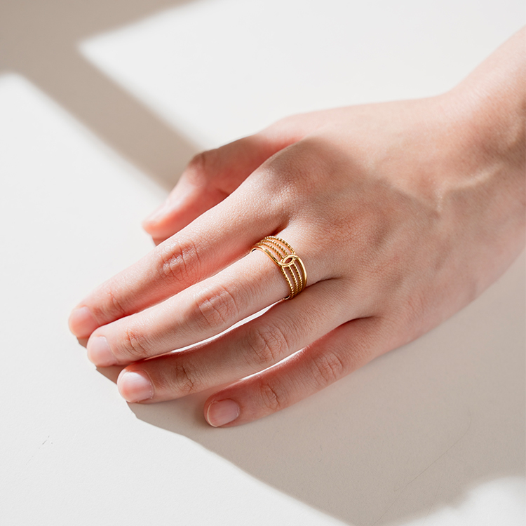 miramira純映｜流光四維光束戒指A0354-金72118