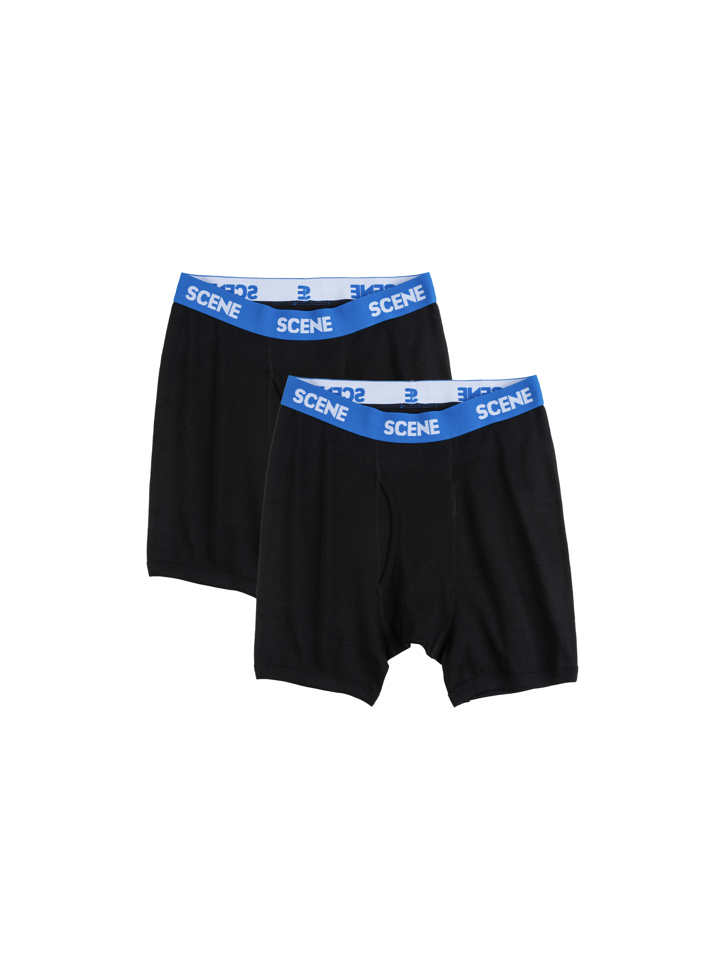 SCENE BOXER BRIEFS PACK - SET OF 2 // BLK