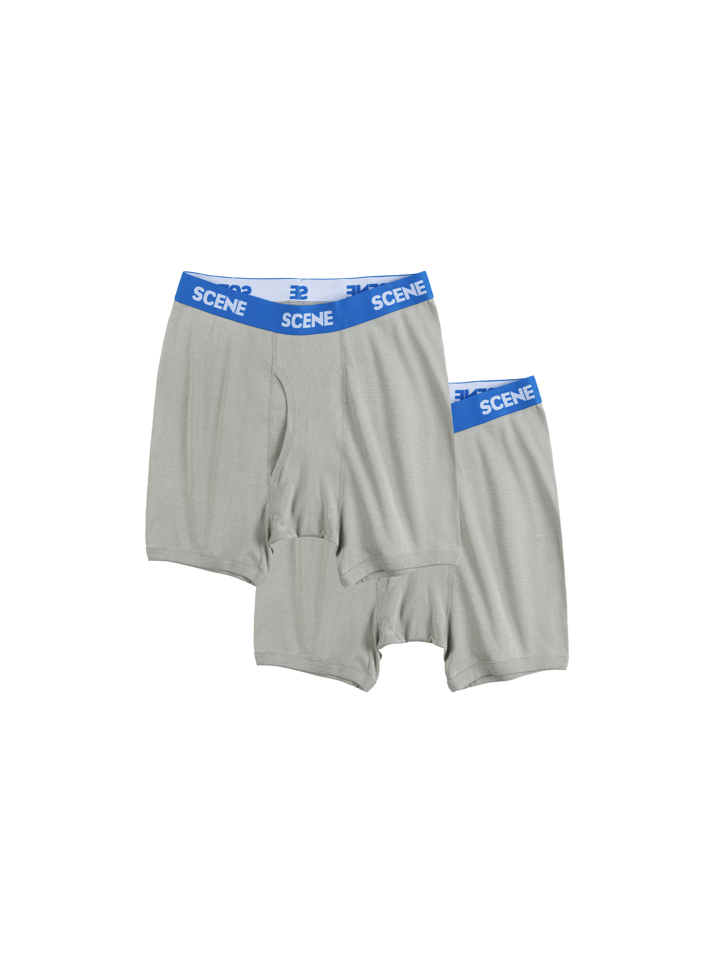 SCENE BOXER BRIEFS PACK - SET OF 2 // GRY