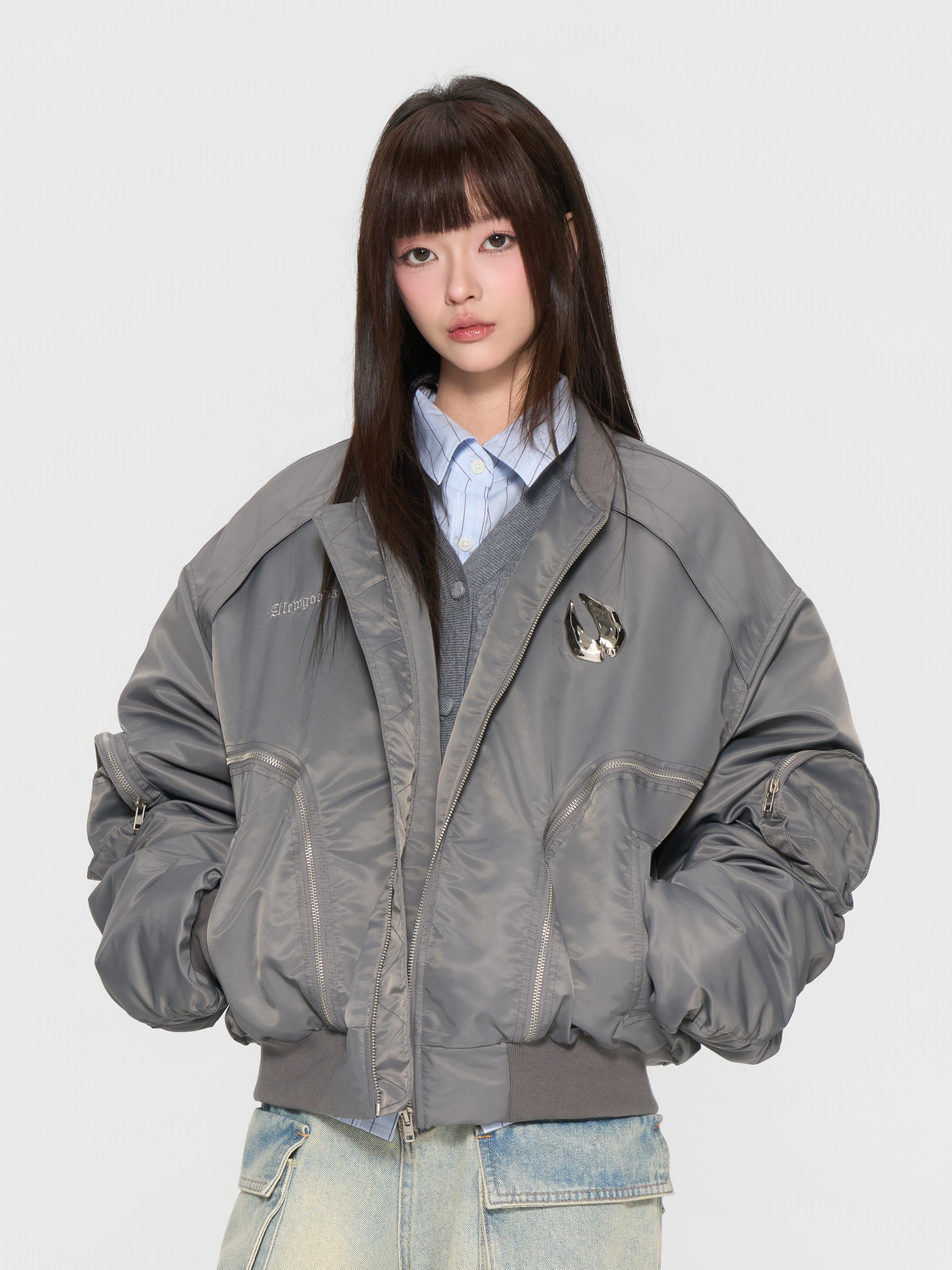 AFGK x 樂透人生GT:即刻入戲  胸前立體牛蹄標 解構夾克 外套  A FEW GOOD KIDS