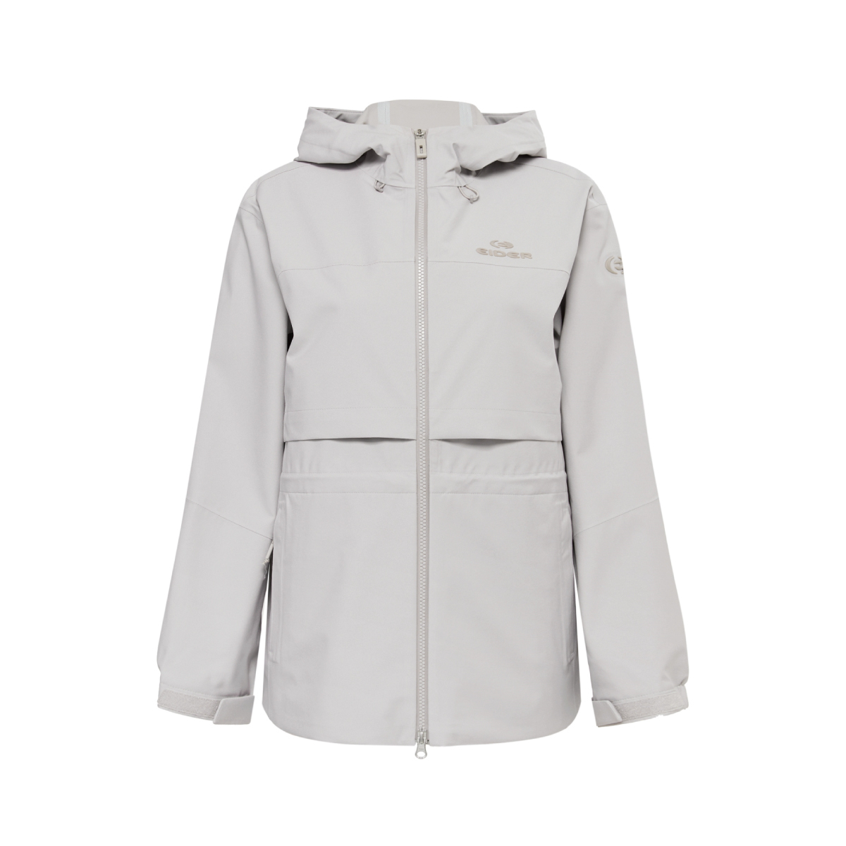 【EIDER】女Weather flex 2.5L防水中長版外套/25EDWU25116-[灰卡其、深棗紅]