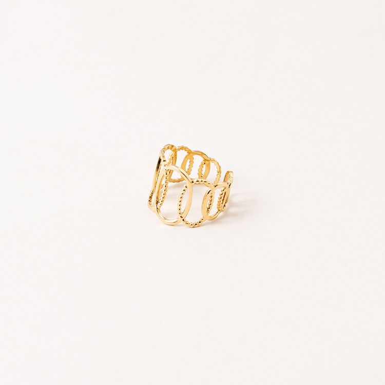 miramira扣圈｜單環多圈圈戒指A0750-金71475