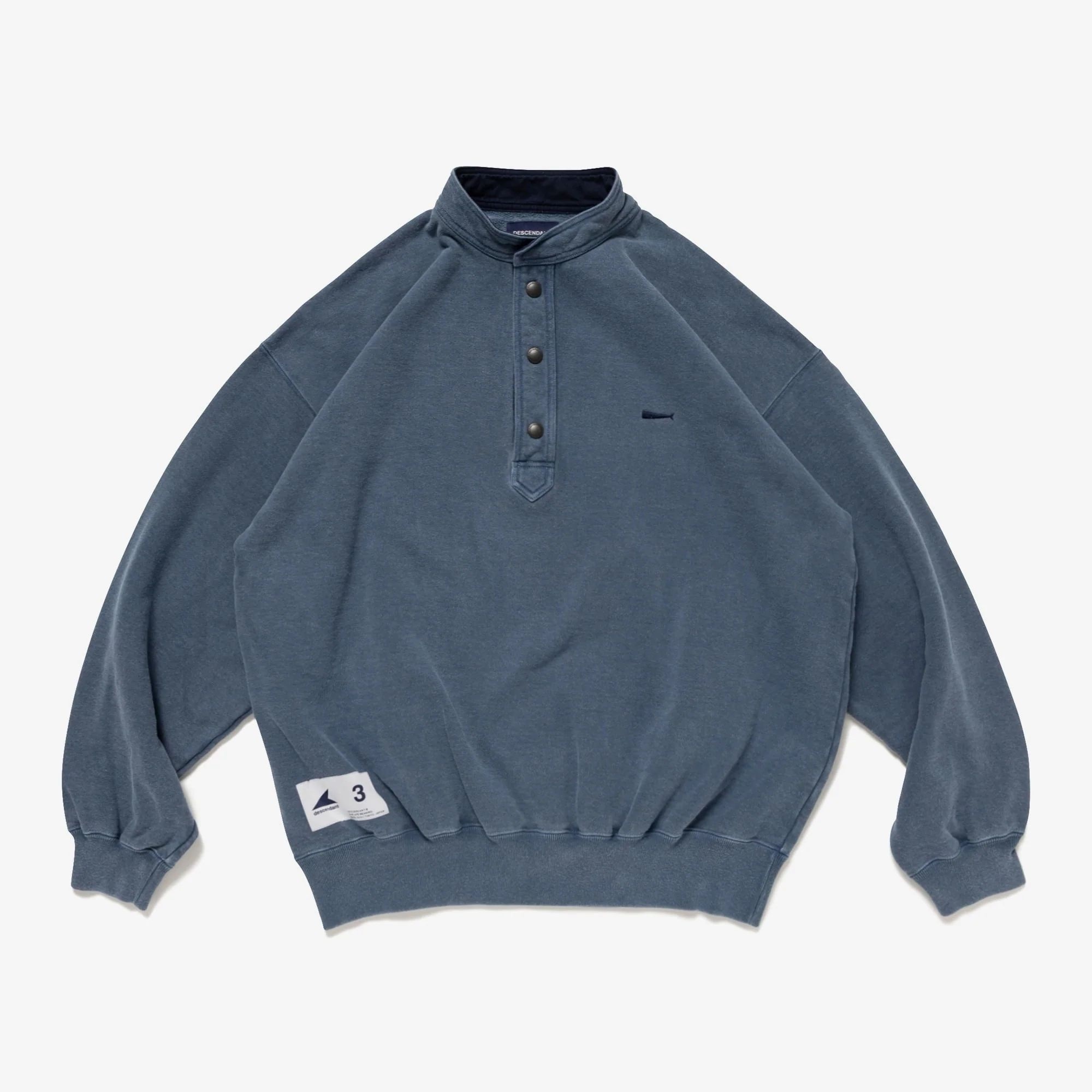 Descendant VOIL HENLEY NECK PIGMENT DYE