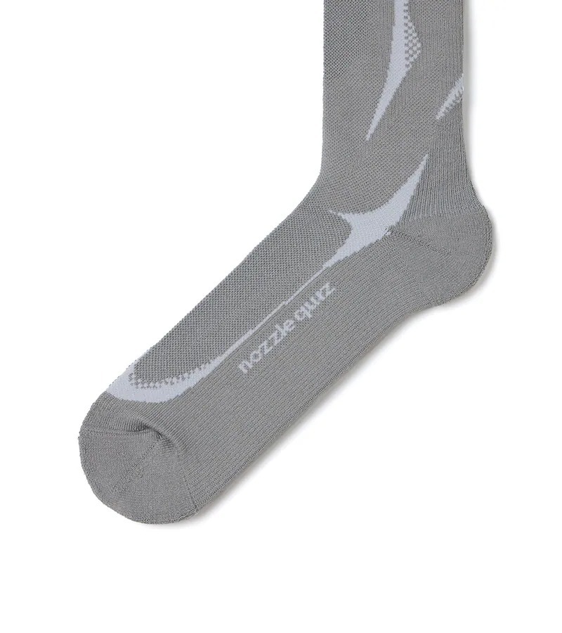 NOZZLE QUIZ |Tactel® Slash Socks 中高筒休閒襪"燼灰"
