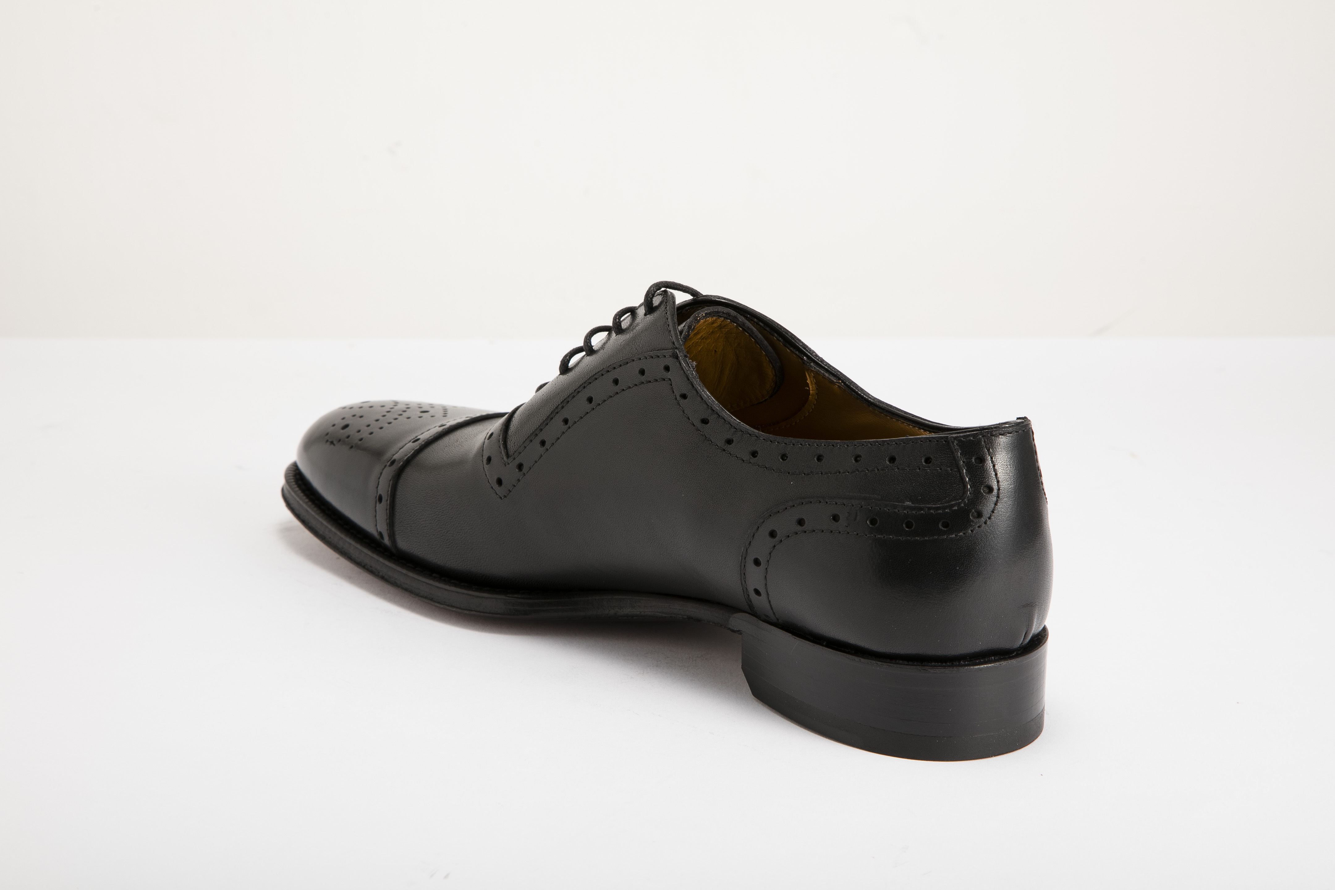 Raffaele D'Amelio -  男裝雕花綁帶正裝牛津鞋 487 A70-BK