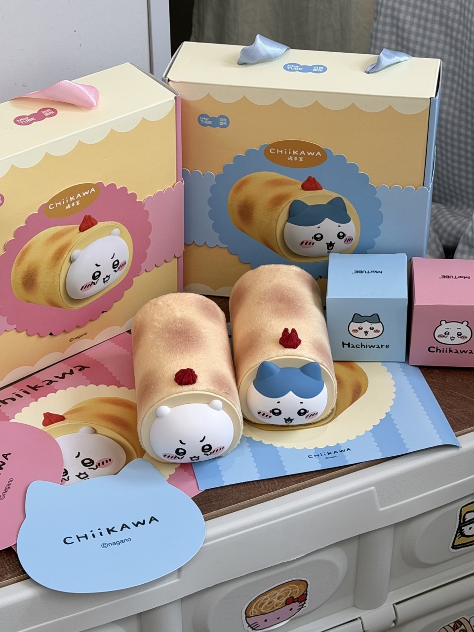 CHIIKAWA 吉伊卡哇 奶凍捲造型 暖手寶 保暖 寒流必備 冬天 吉伊 小八 正版授權 / 預購