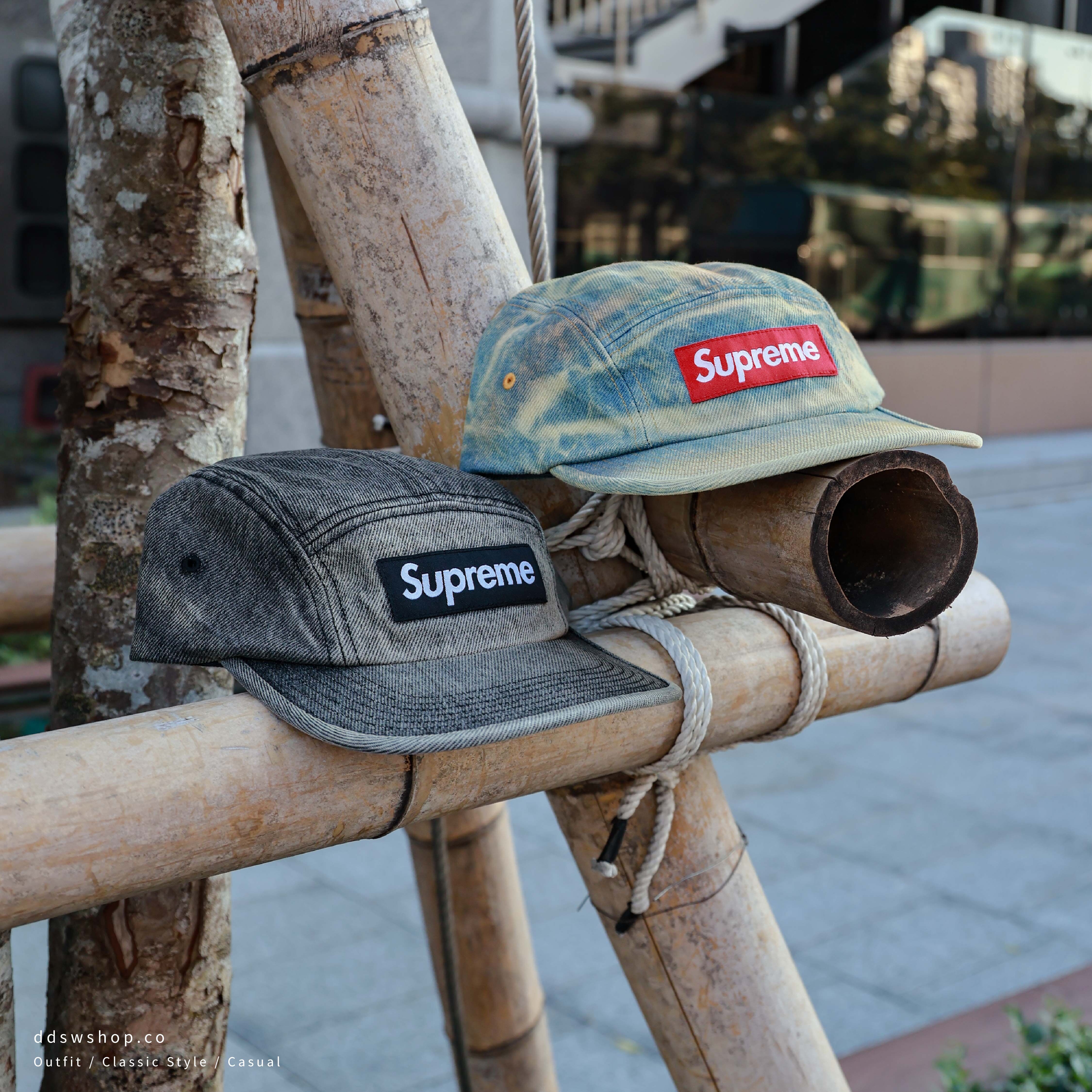 "現貨" Supreme 25FW Denim Camp Cap 丹寧五分割帽