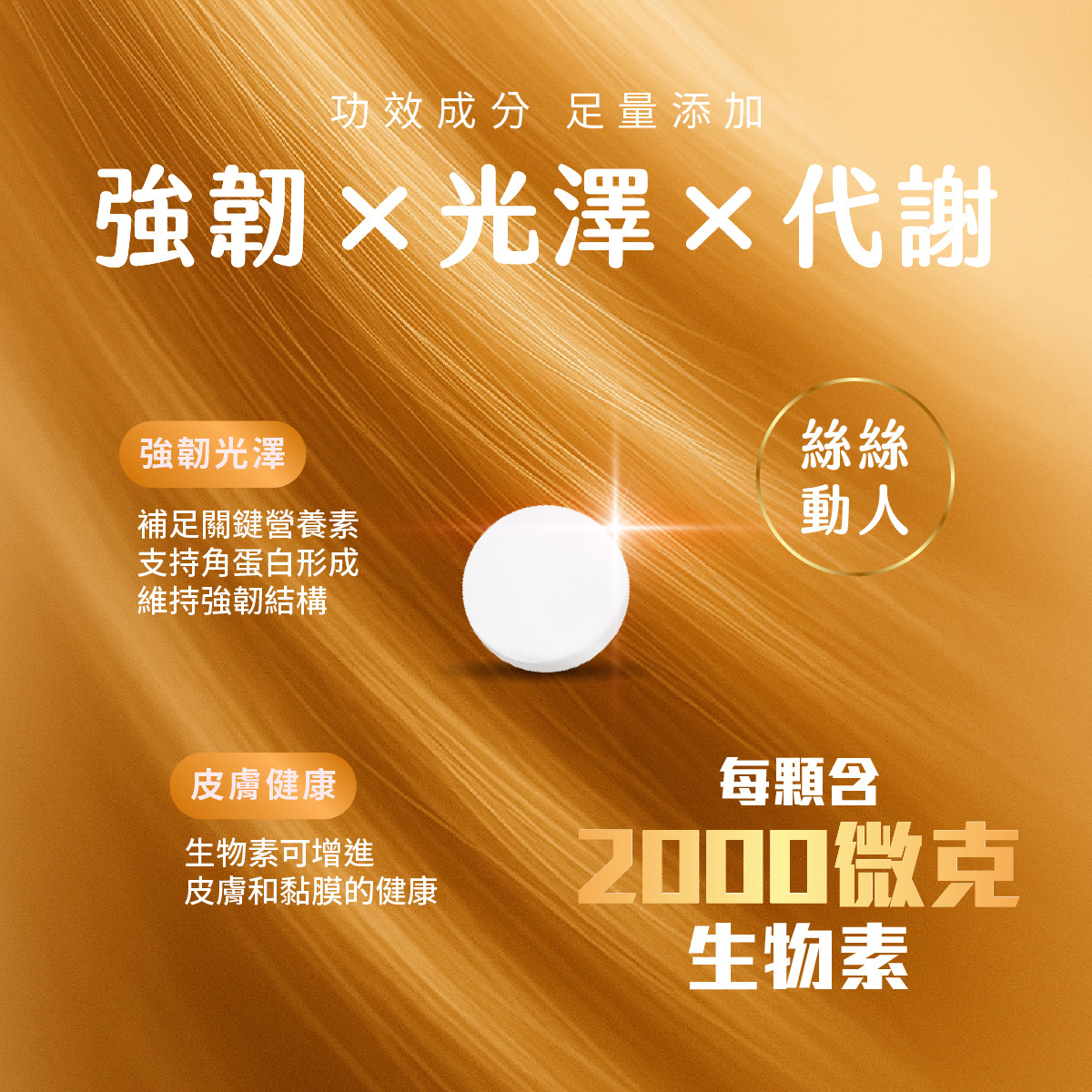 強韌×光澤×代謝補足關鍵營養素支持角蛋白形成維持強韌結構
