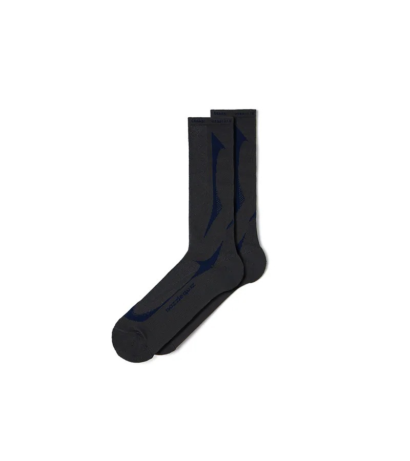 NOZZLE QUIZ |Tactel® Slash Socks 中高筒休閒襪"燼鐵"