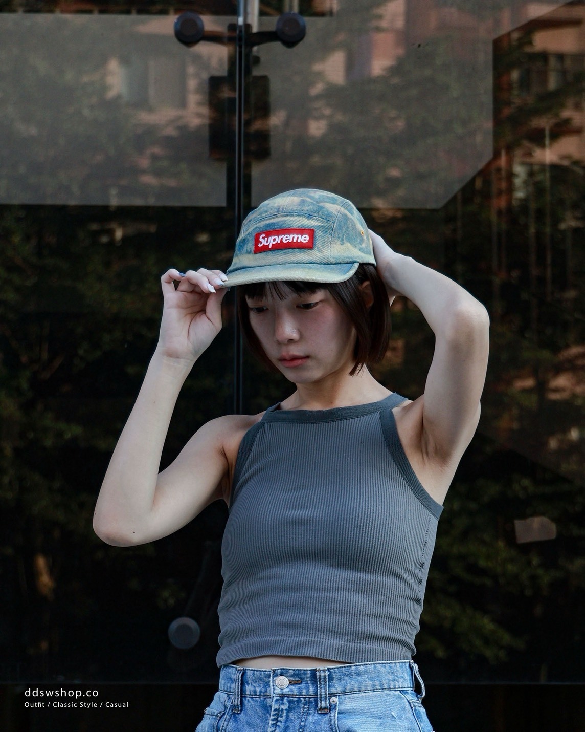 "現貨" Supreme 25FW Denim Camp Cap 丹寧五分割帽