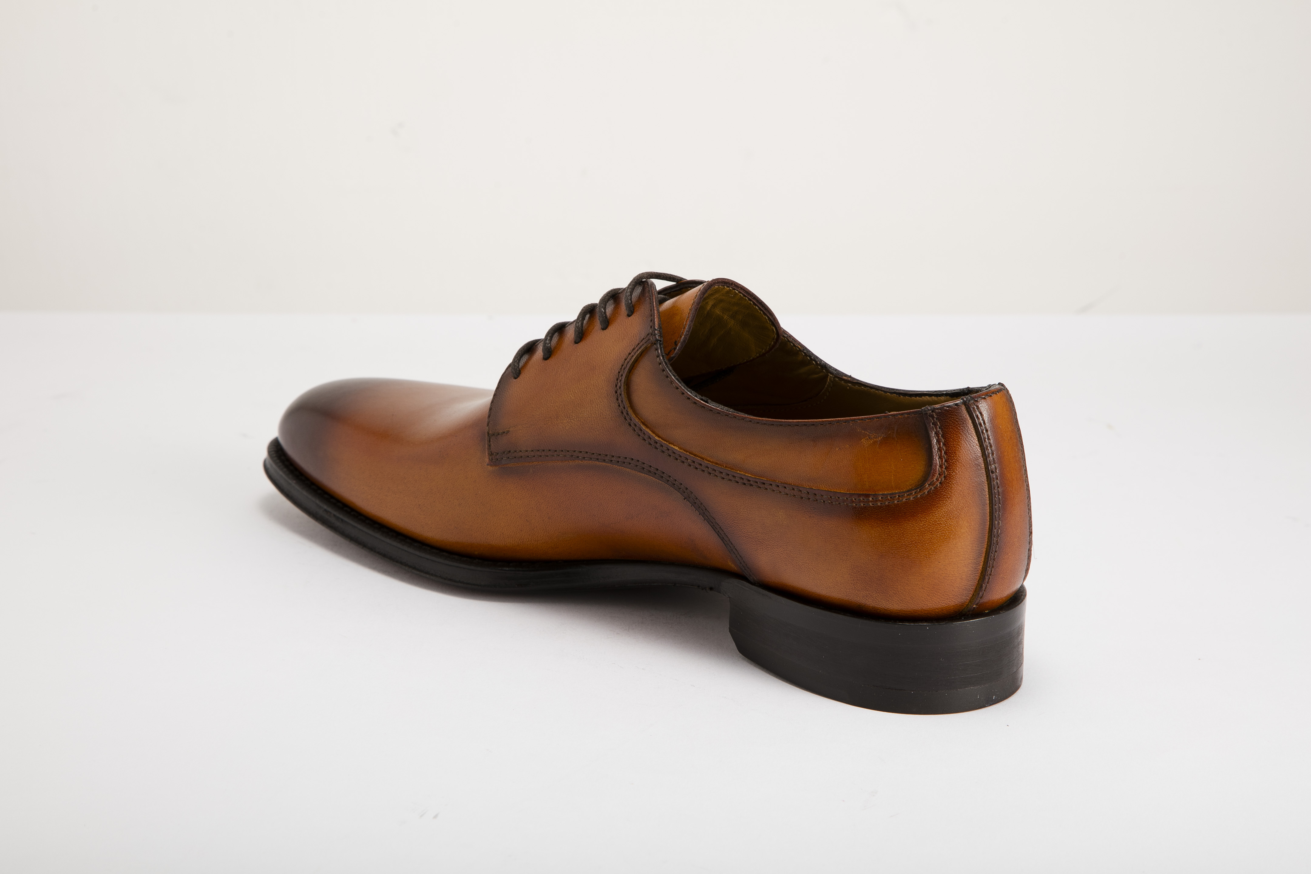 Raffaele D'Amelio - 男裝無飾綁帶正裝德比鞋 478 A70-L.BR