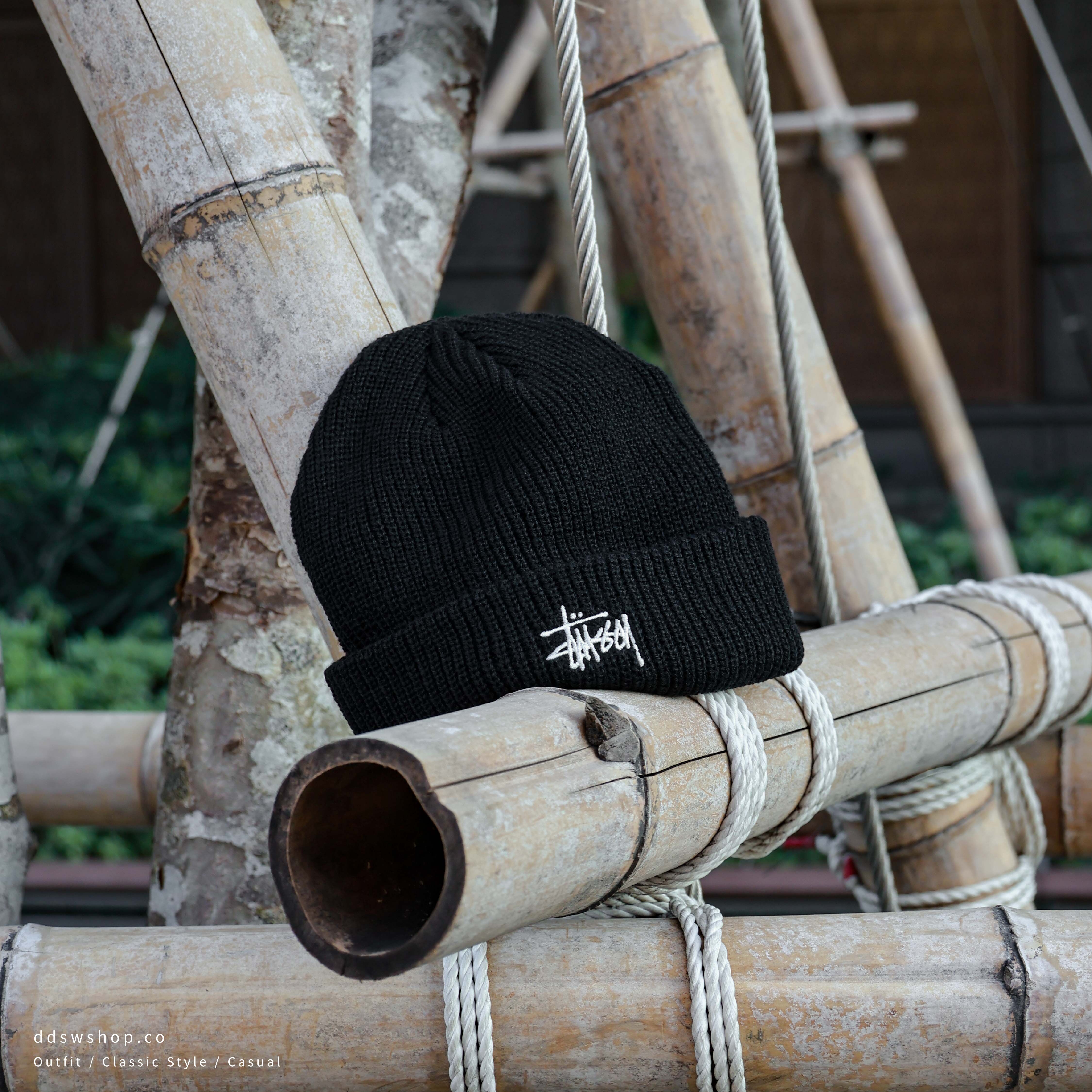 "現貨" Stussy LOGO 黑色毛帽