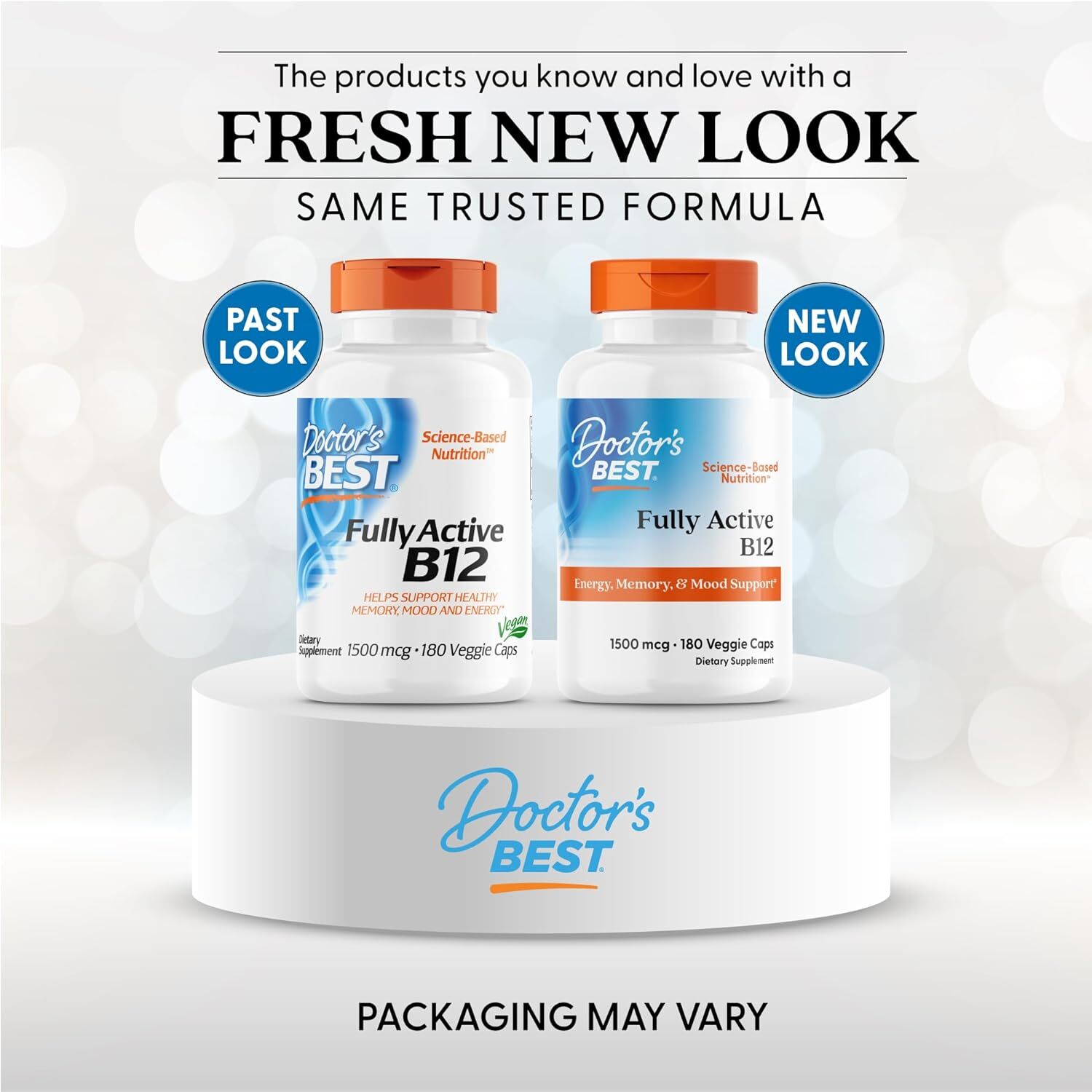 [預購] 活性B12 1500微克 180粒 Doctor's Best Fully Active B12