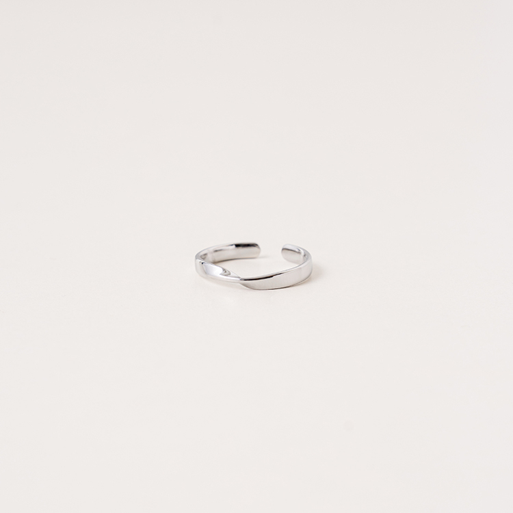 miramira純映｜無瑕曲線素面戒指A1633-銀16015