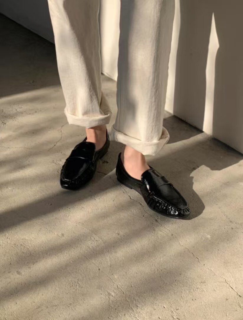 #AB96漆皮舒適樂福鞋