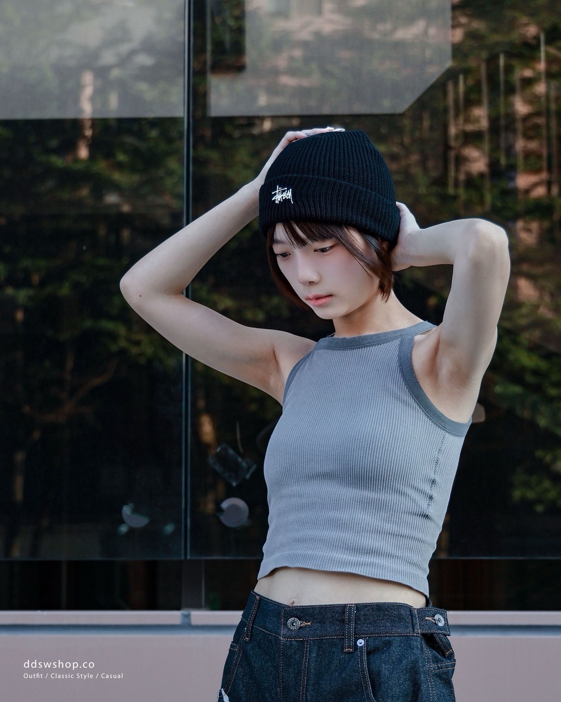 "現貨" Stussy LOGO 黑色毛帽