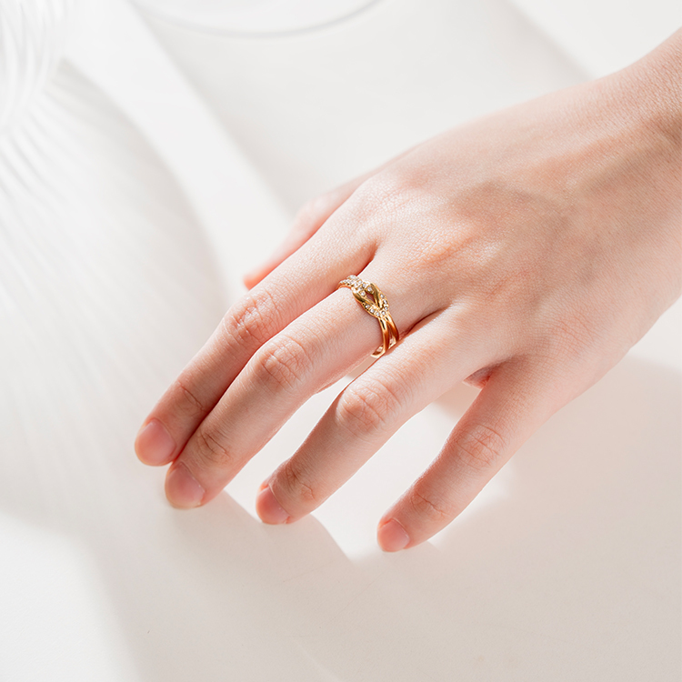 miramira微光｜永恆結誓鋯石戒指A2004-金44517