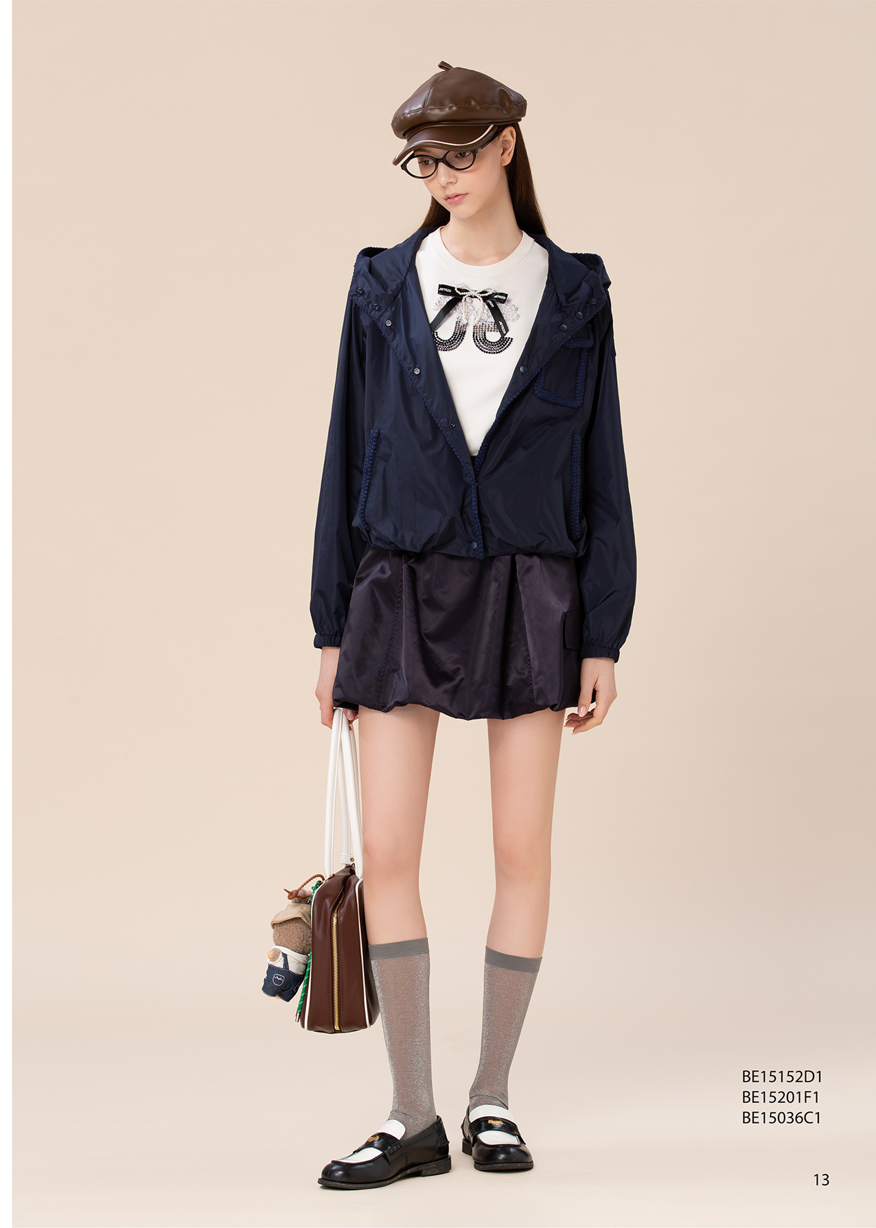 BE15201F1 緞影心語 JE水鑽立體蝴蝶結背心