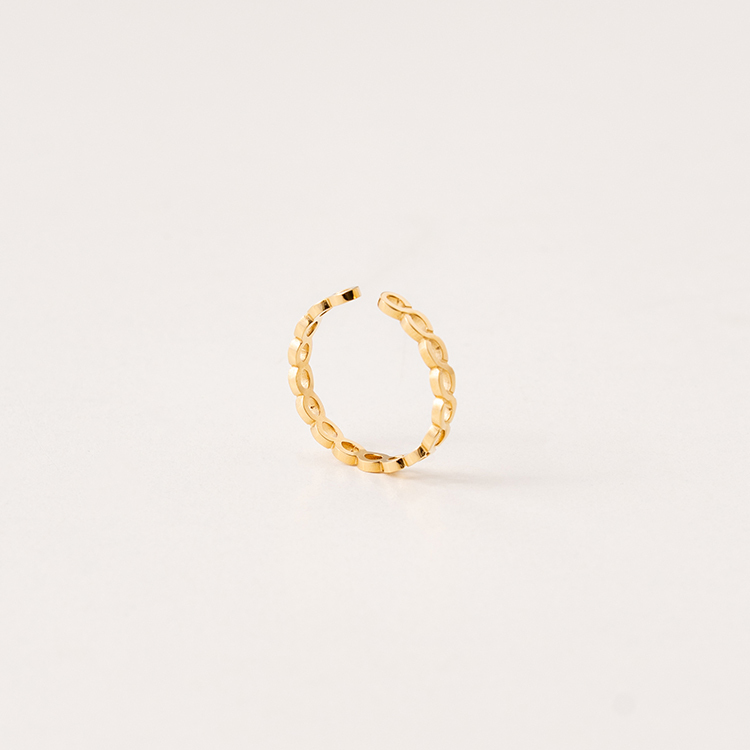 miramira扣圈｜永恆交織細戒指A2106-金52437